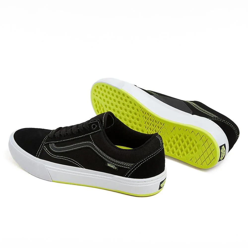 Shock-absorbent arch Ultra-soft traction Vans BMX Old Skool - Black/Neon Yellow