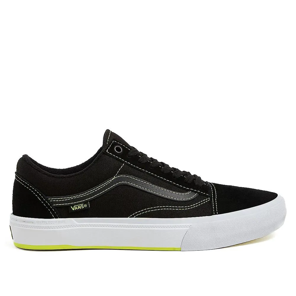 Dynamic Comfort Lace Up Style Vans BMX Old Skool - Black/Neon Yellow