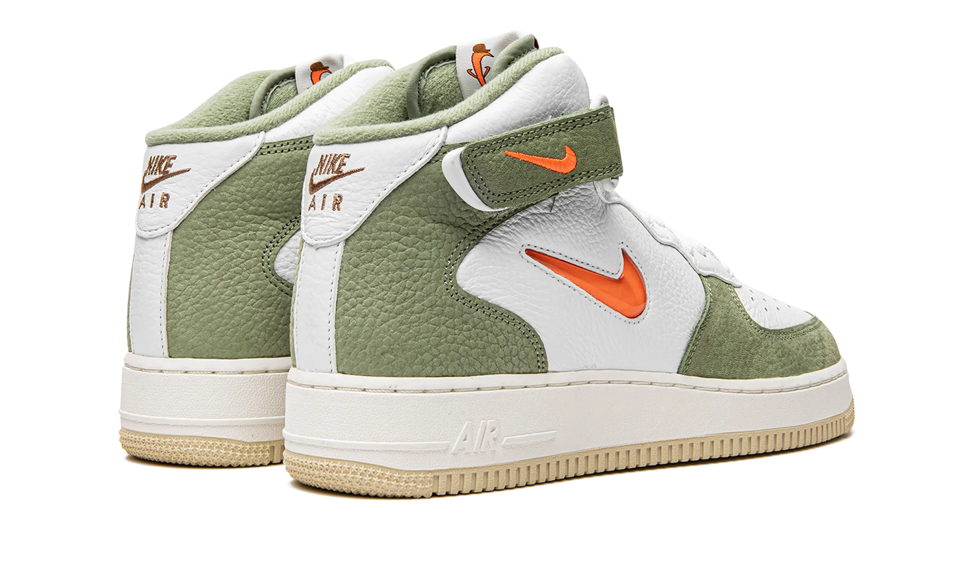 Sleek Comfort Cushioned Air Force 1 Mid QS "Jewel Oil Green"
