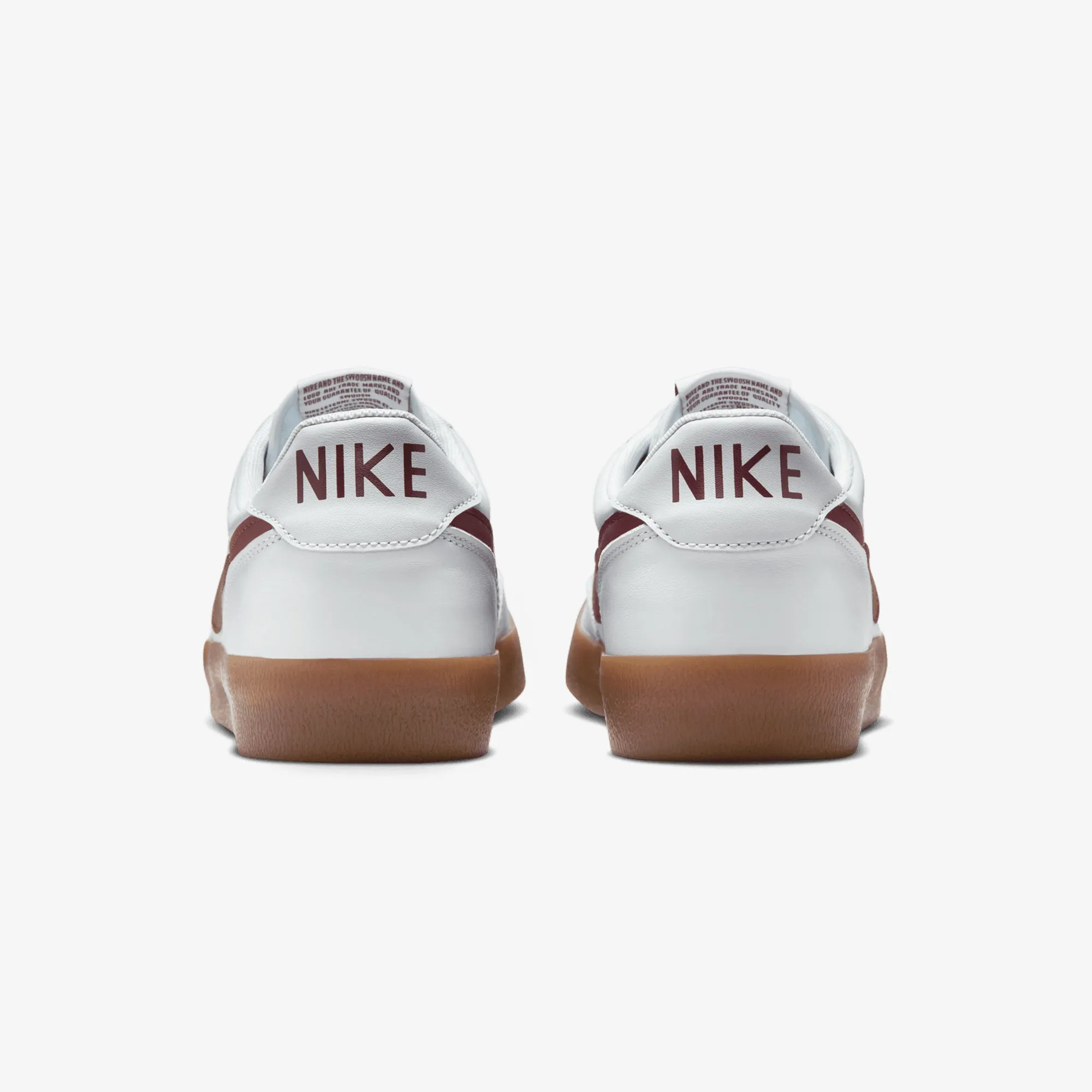 Nike | KILLSHOT 2 LEATHER { PURE PLATINUM/DARK TEAM RED Compression Molded Cushion sock liner