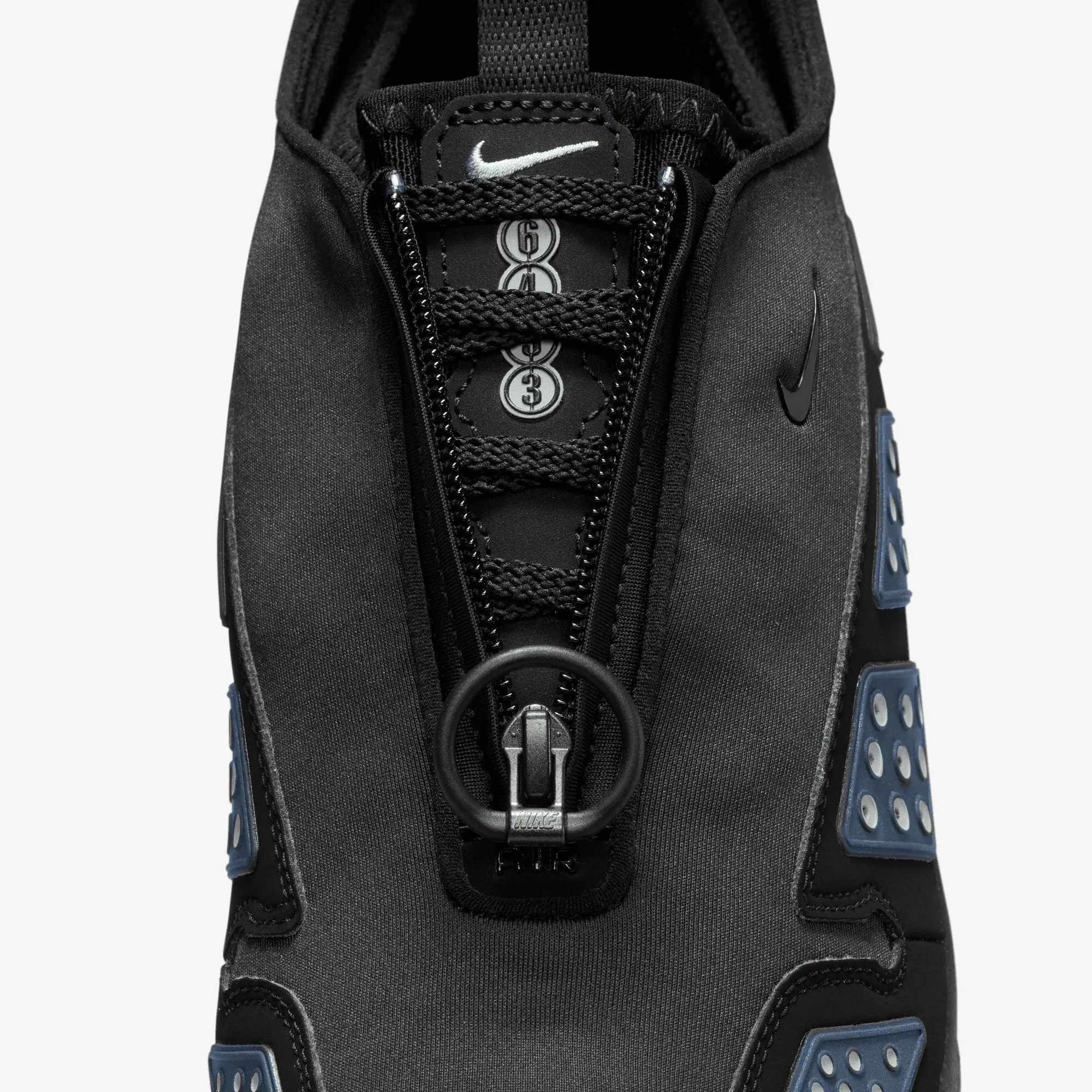 NIKE | AIR MAX SNDR { BLACK & SILVER Low Top Fashion-forward materials