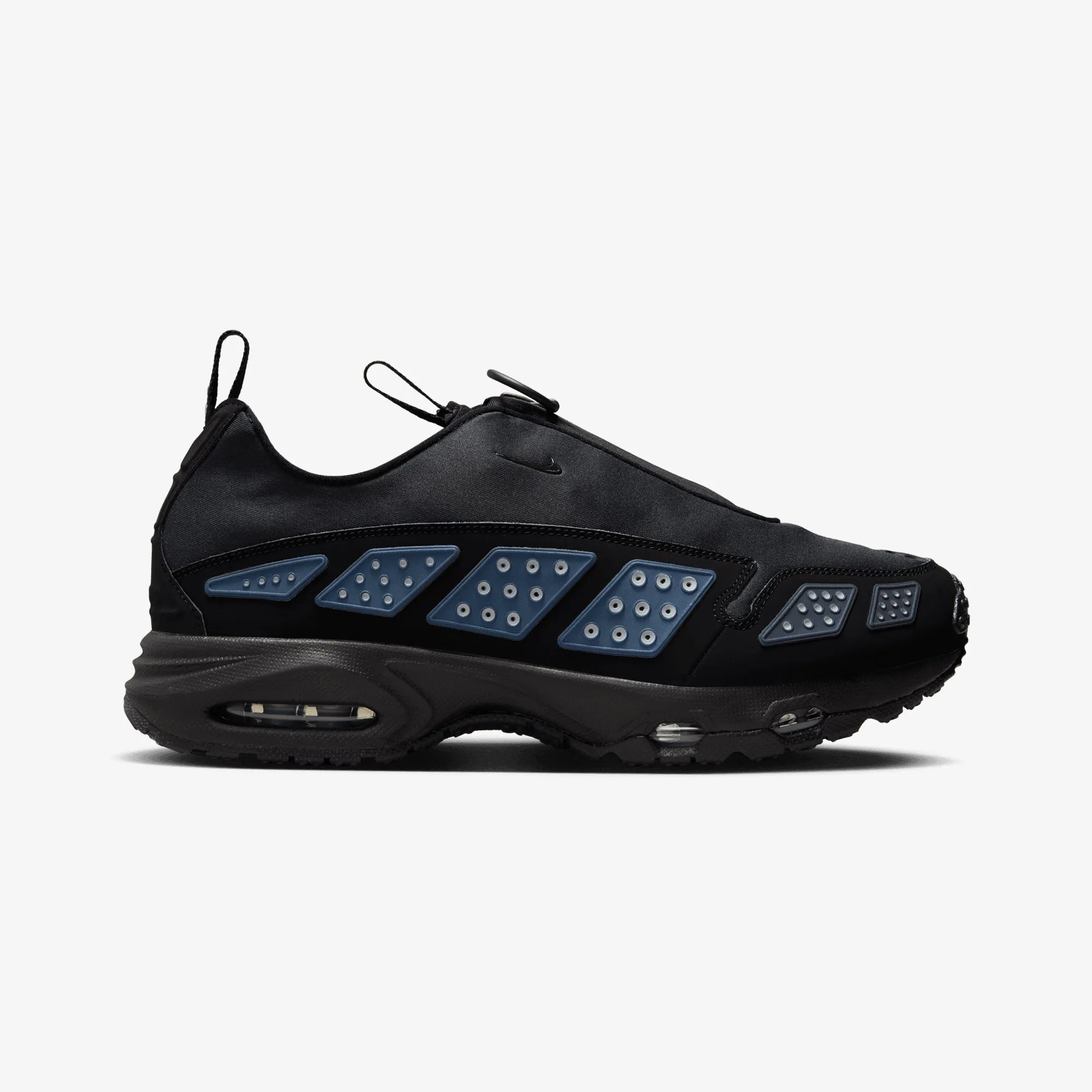 NIKE | AIR MAX SNDR { BLACK & SILVER Iconic arch Seamless Inner Construction