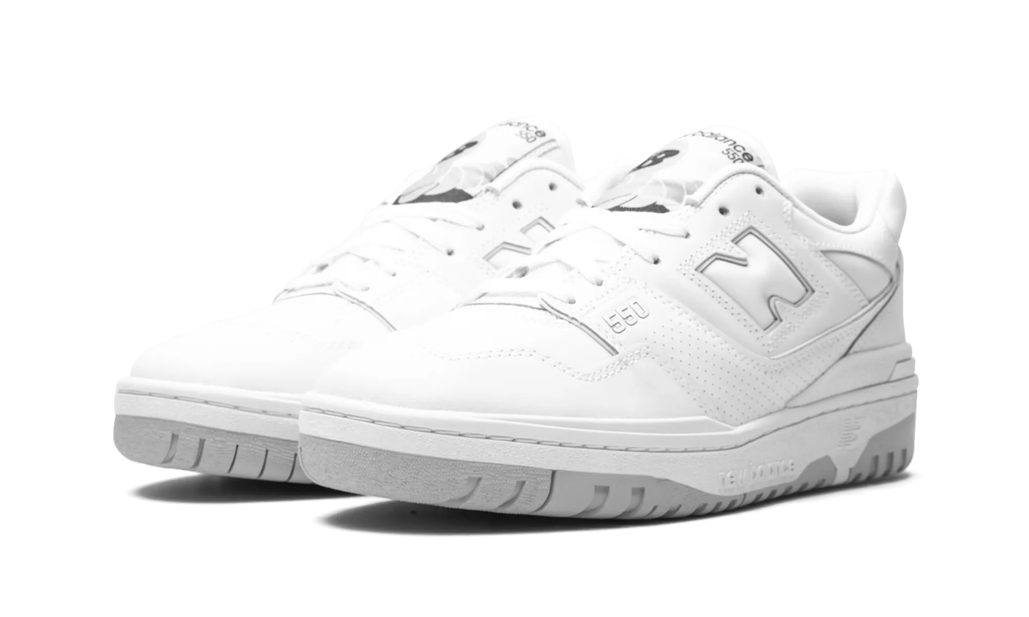 550 "White / Grey" Run - ready running in a beam bridge area shoes