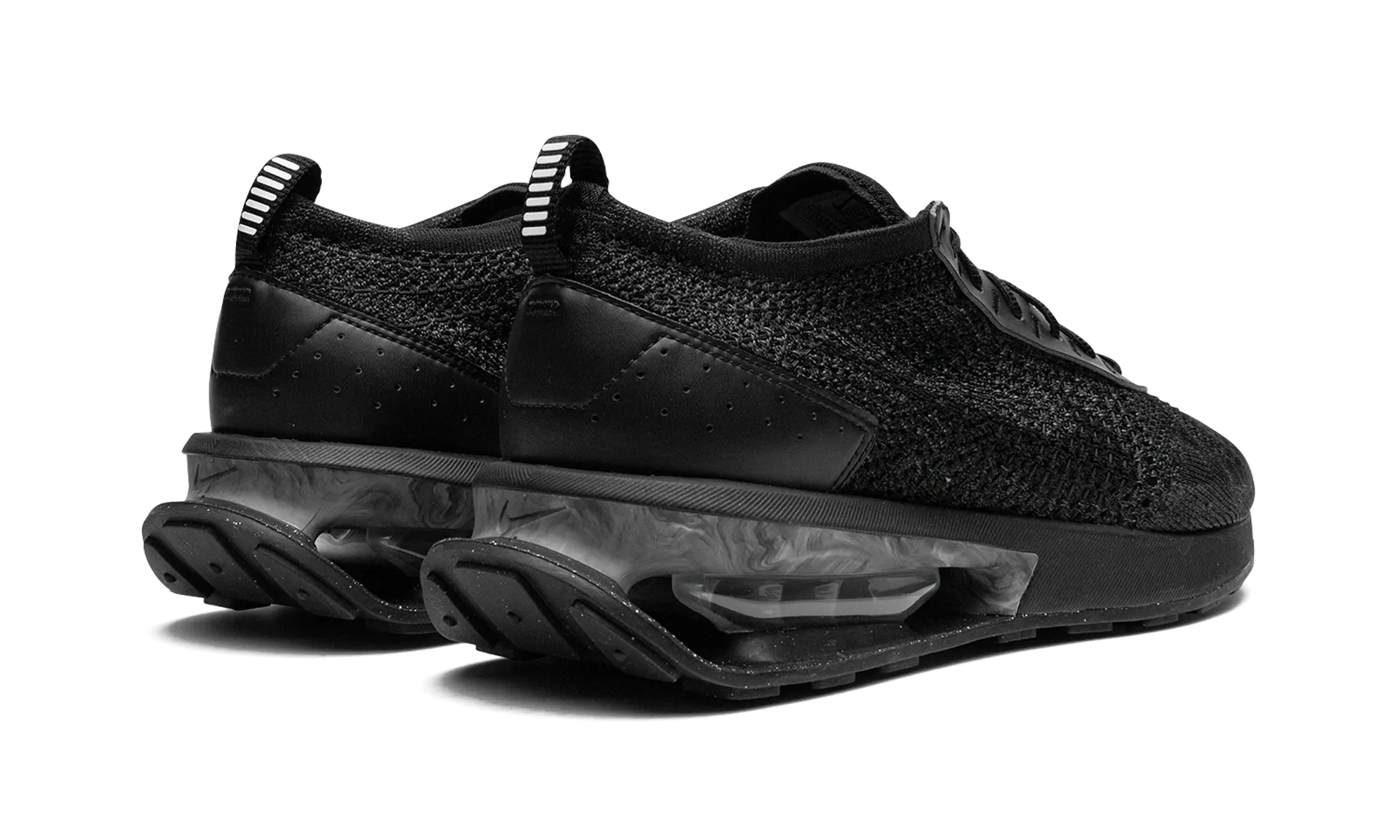 running in stadium tracks shoes Air Max Flyknit Racer "Triple Black"
