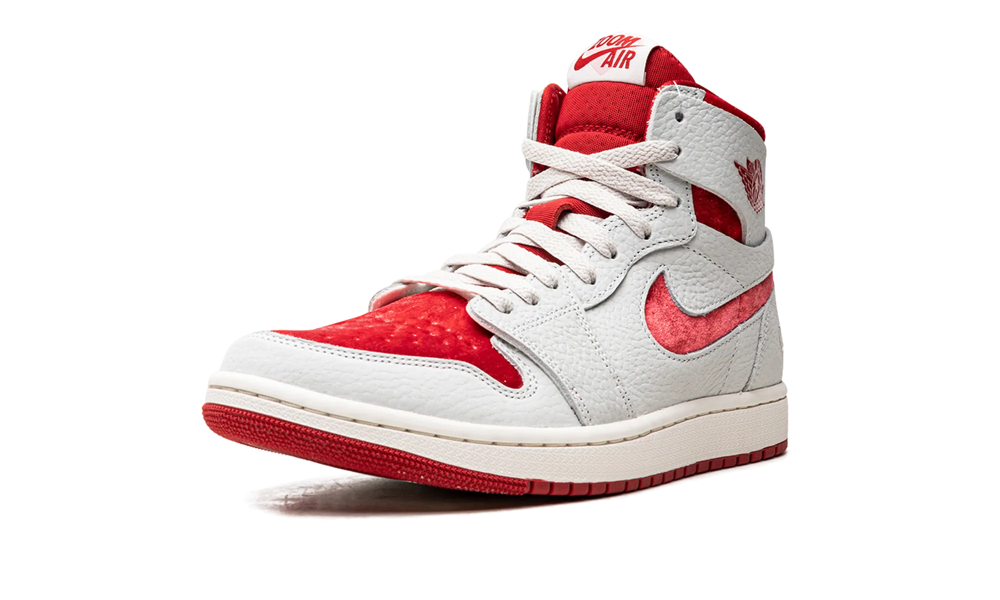 AIR JORDAN 1 ZOOM CMFT 2 WMNS "Valentine's Day" Breathable Airflow Design Stretchable Collar