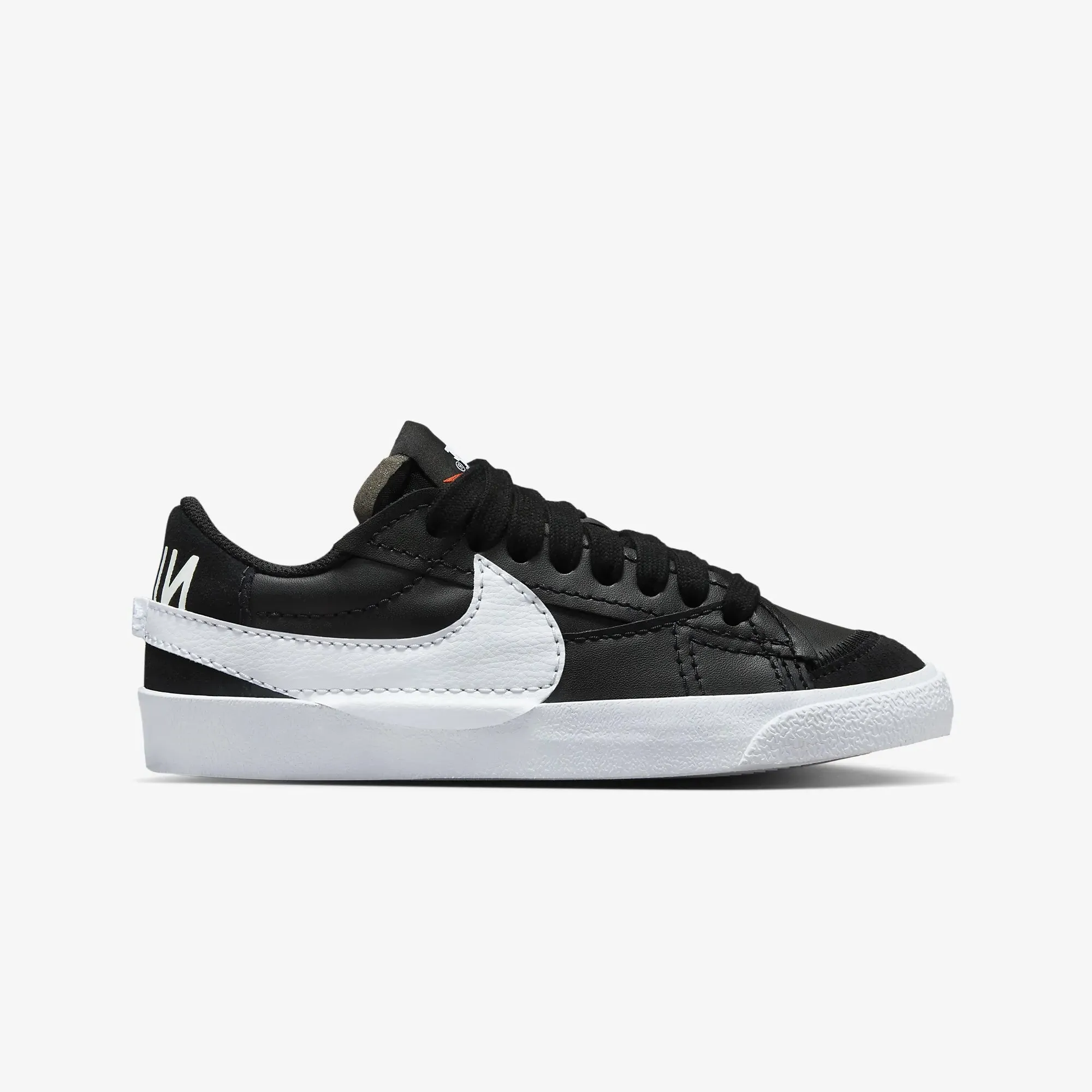 Nike | BLAZER LOW '77 JUMBO { BLACK/WHITE-BLACK-TEAM ORANGE Supportive frame