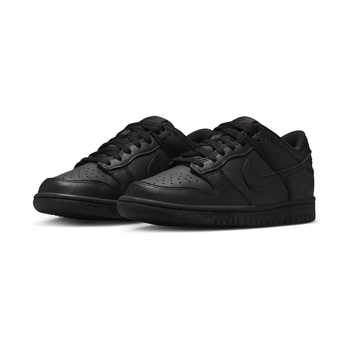 Nike Dunk Low 'Triple Black' Big Kids' Shoes Basic Neutral