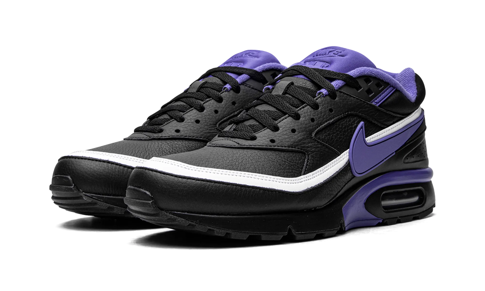 Quick drying material Flat terrain stability Air Max BW OG "Black Persian Violet"