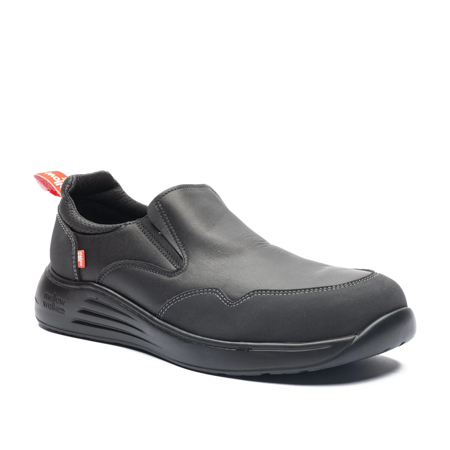 Motion Men's Composite Toe Slip On Safety Shoes 572154BLK Shady Run