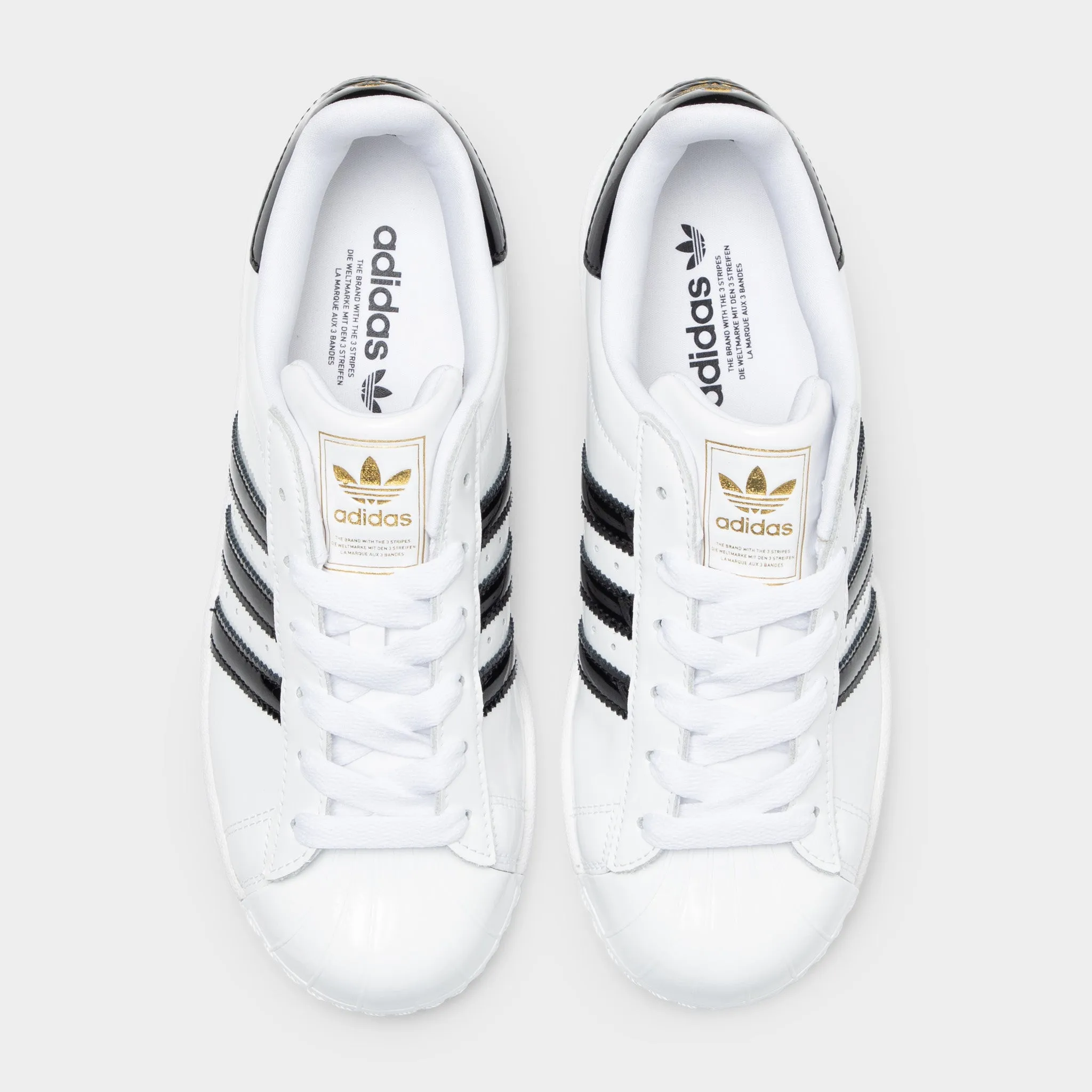 adidas Women's Superstar II White / Core Black - Gold Metallic Dry Fast