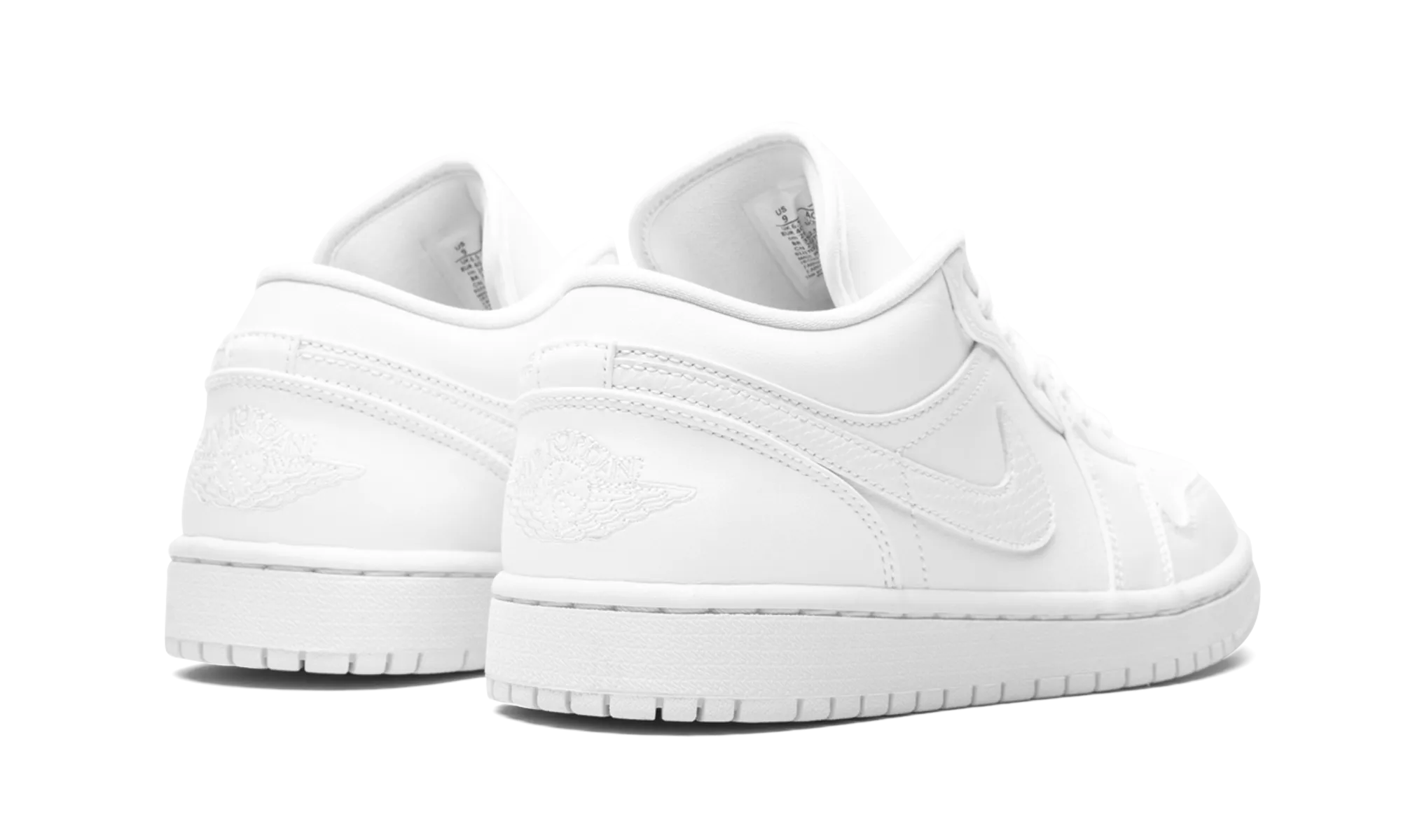 AIR JORDAN 1 LO WMNS "Triple White" perforated panels Weekend Walks