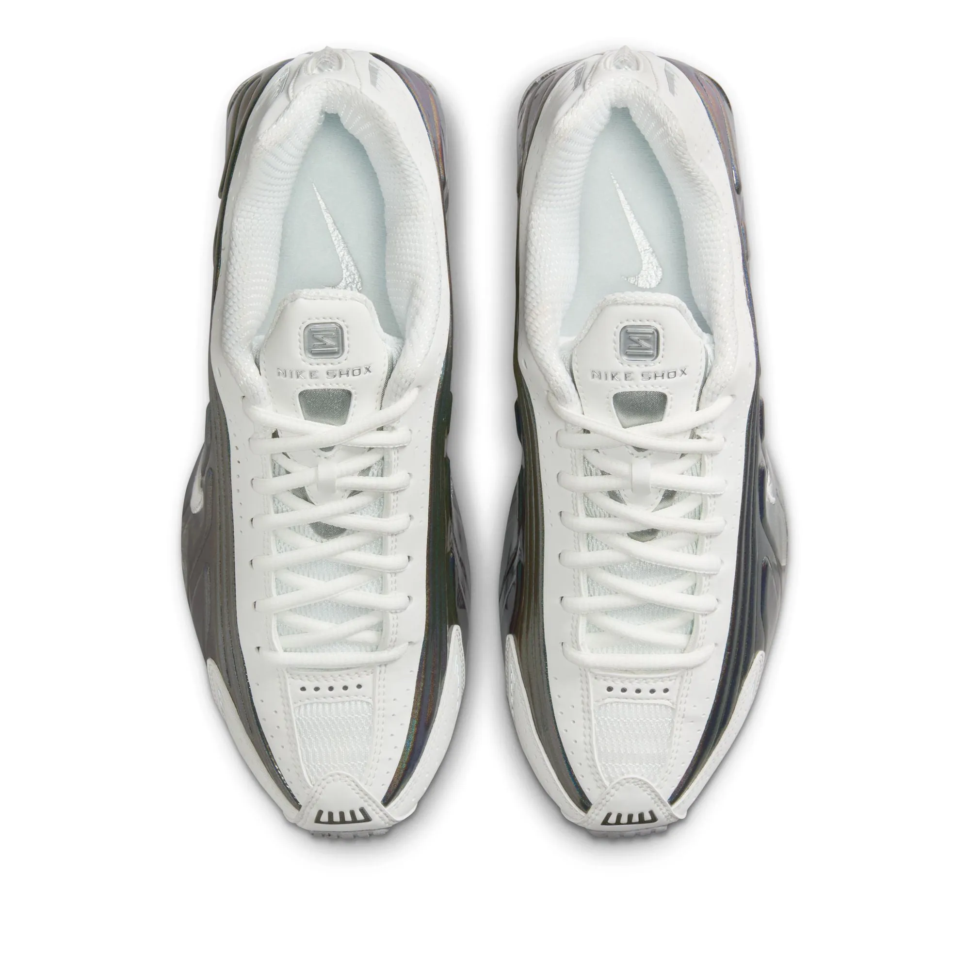 Women's Nike Shox R4 - Summit White/Hydrangeas Subtle Detail Smooth Control