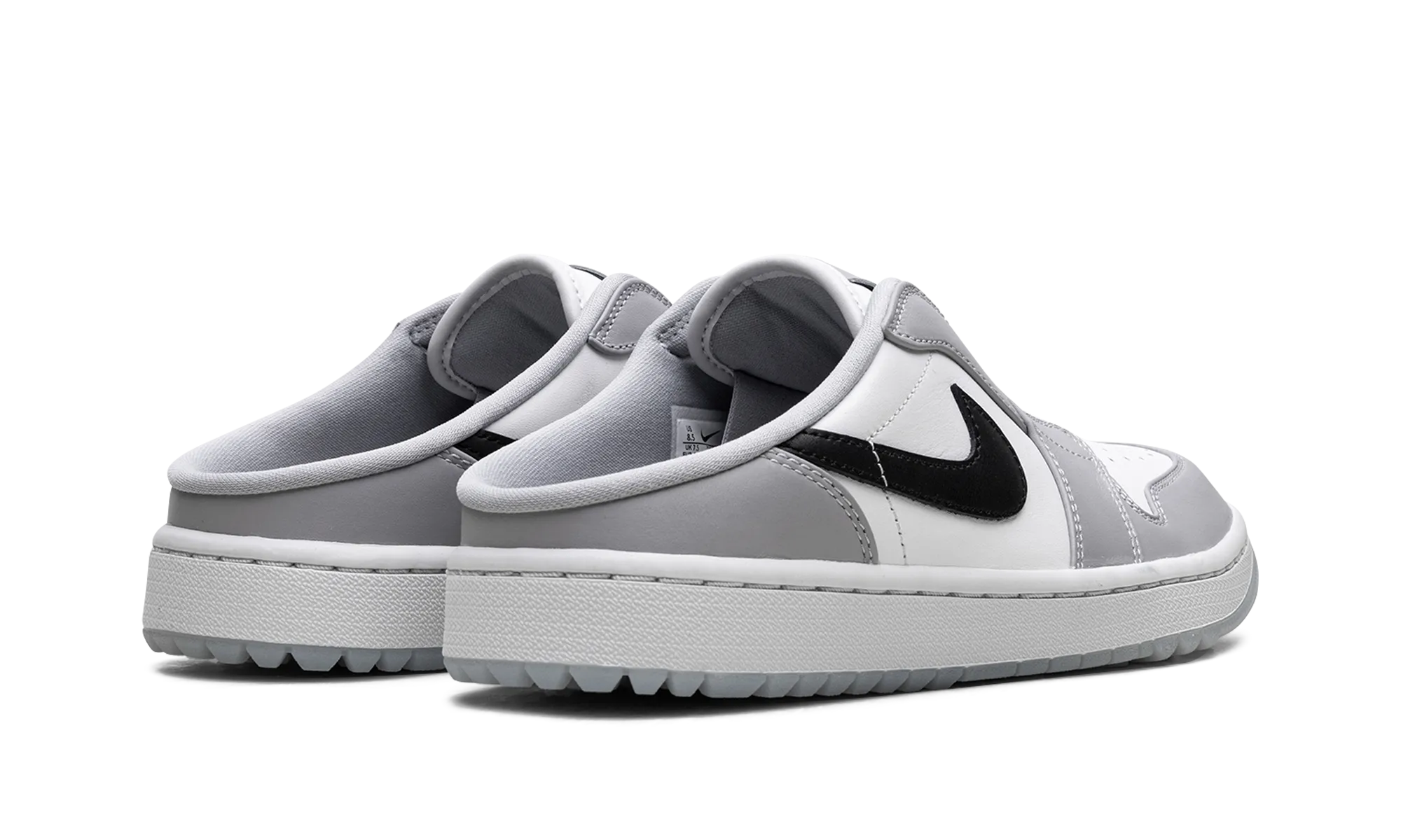 Air Jordan 1 Low Golf Mule "Wolf Grey" Fashion Step Soft Cushioning