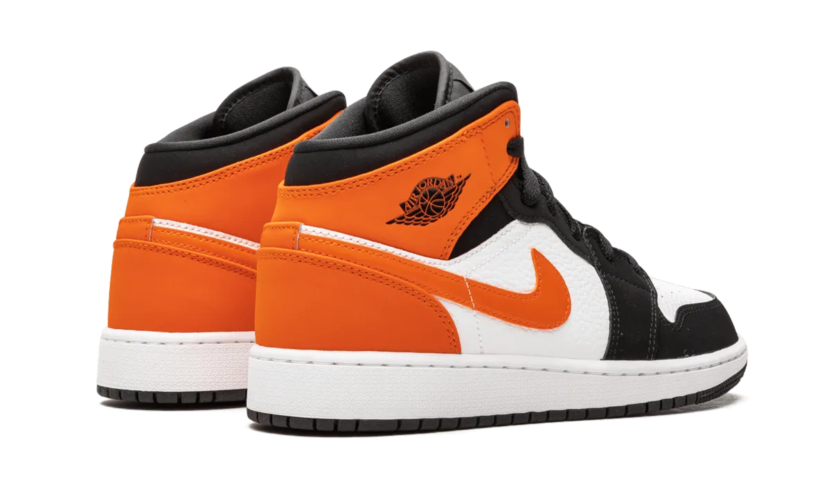 Stretch Loops Non Slip Outsole Air Jordan 1 Mid GS "Shattered Backboard"