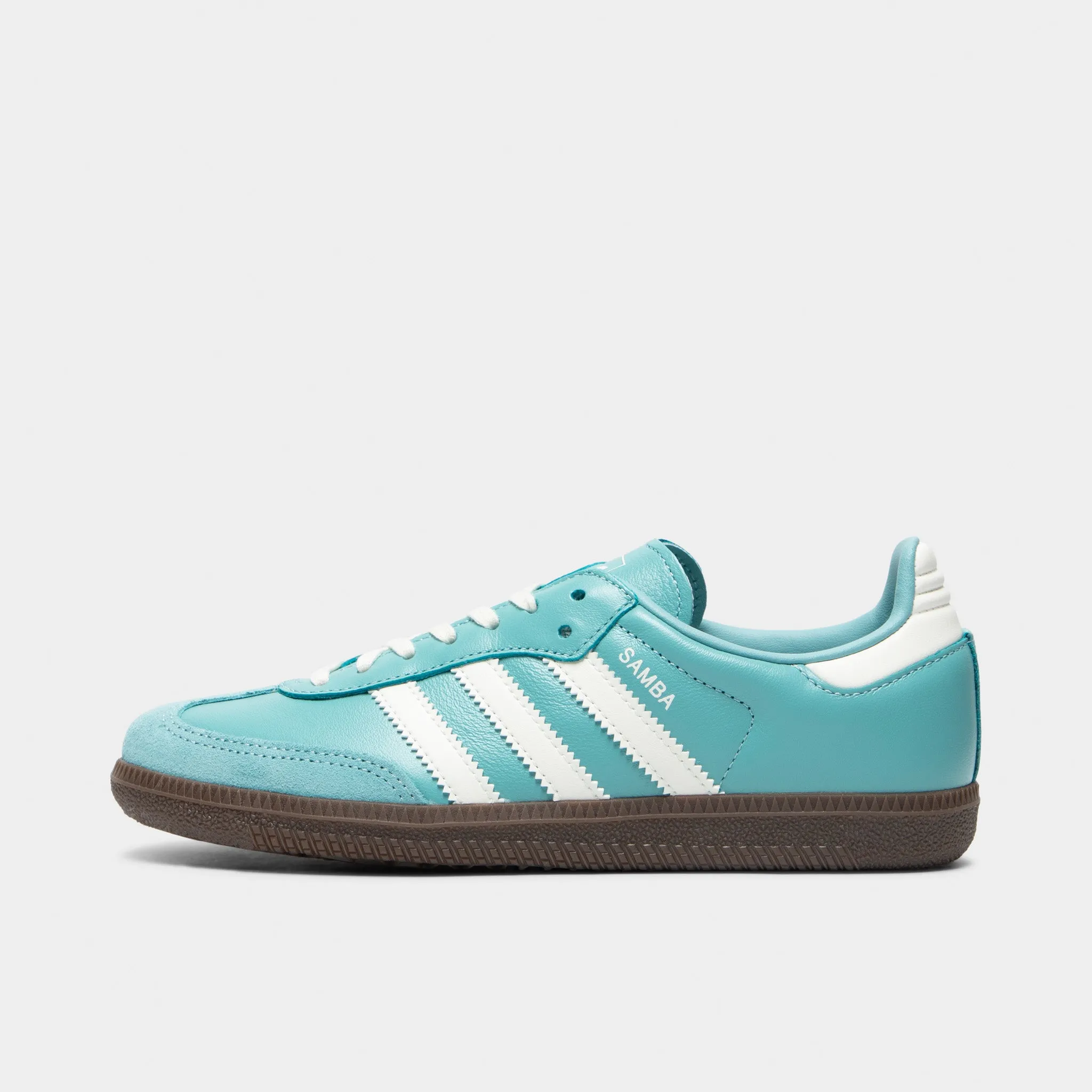 adidas Juniors' Samba OG Mint / Off White - Gum Lace Up Design