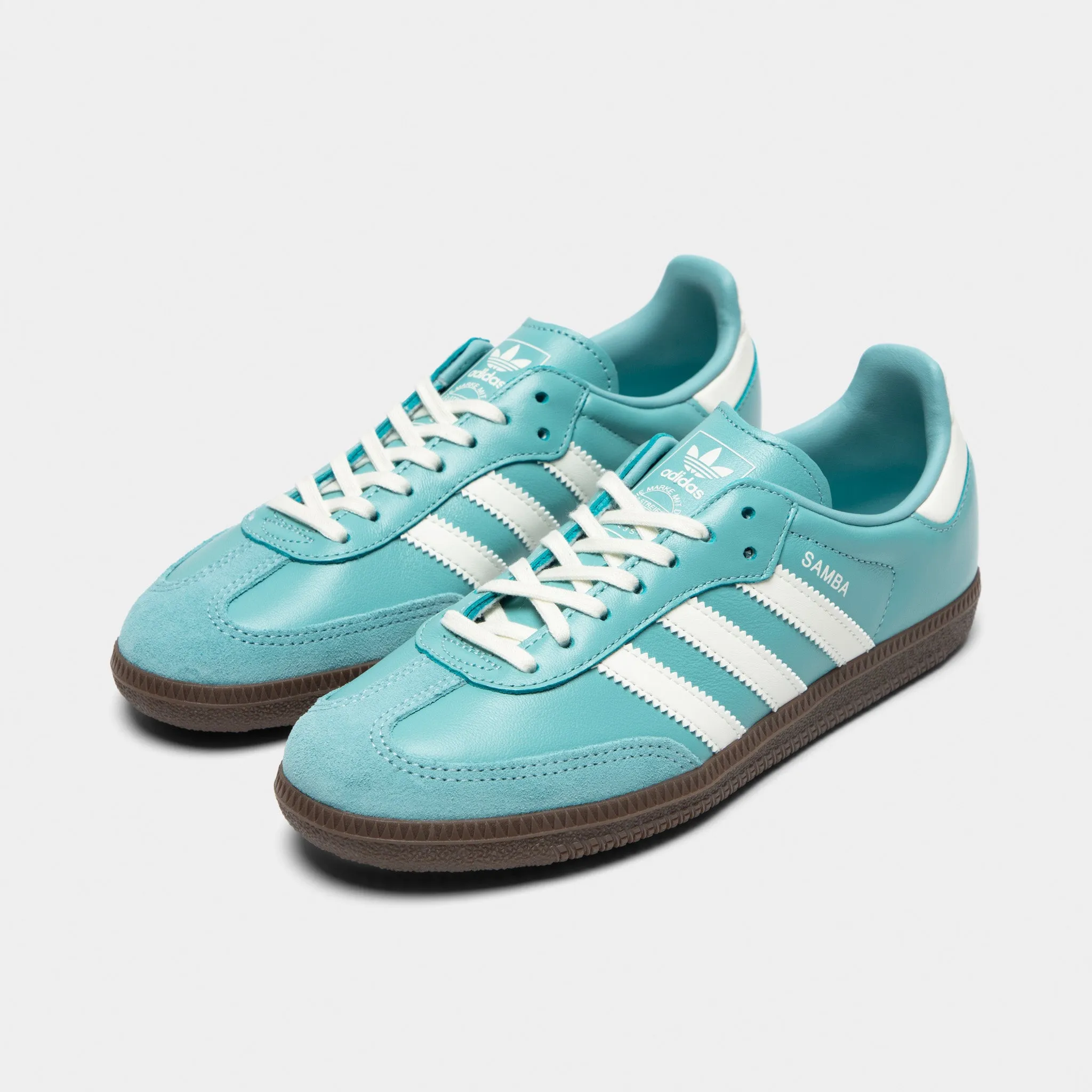 adidas Juniors' Samba OG Mint / Off White - Gum Breathable Liner