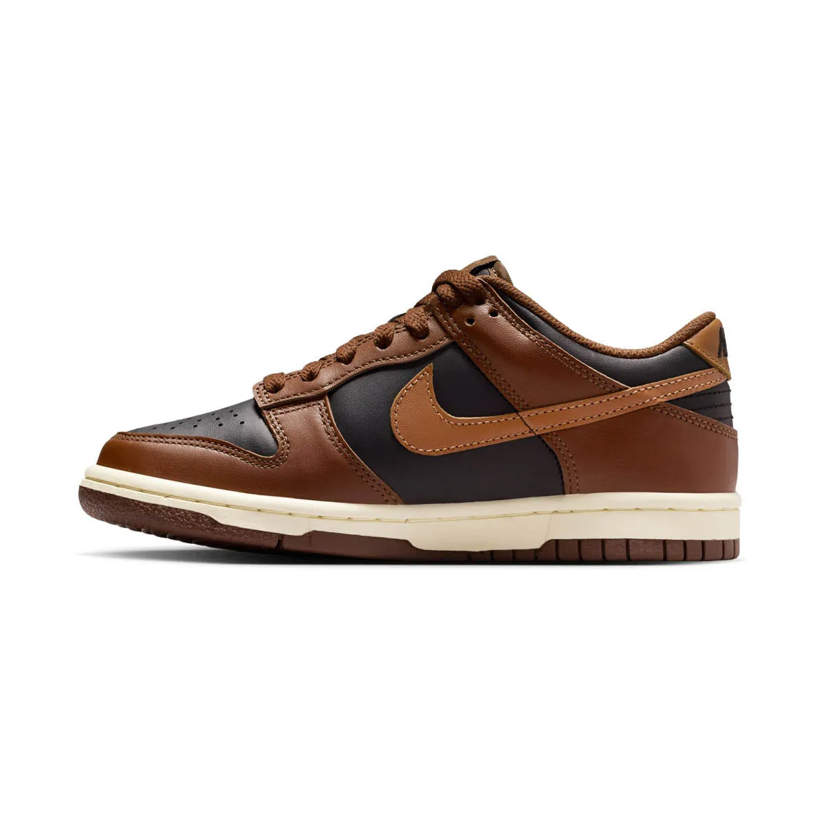 Nike Dunk Low 'Brown Black' Big Kids' Shoes Torsion Stability System All Day Fit