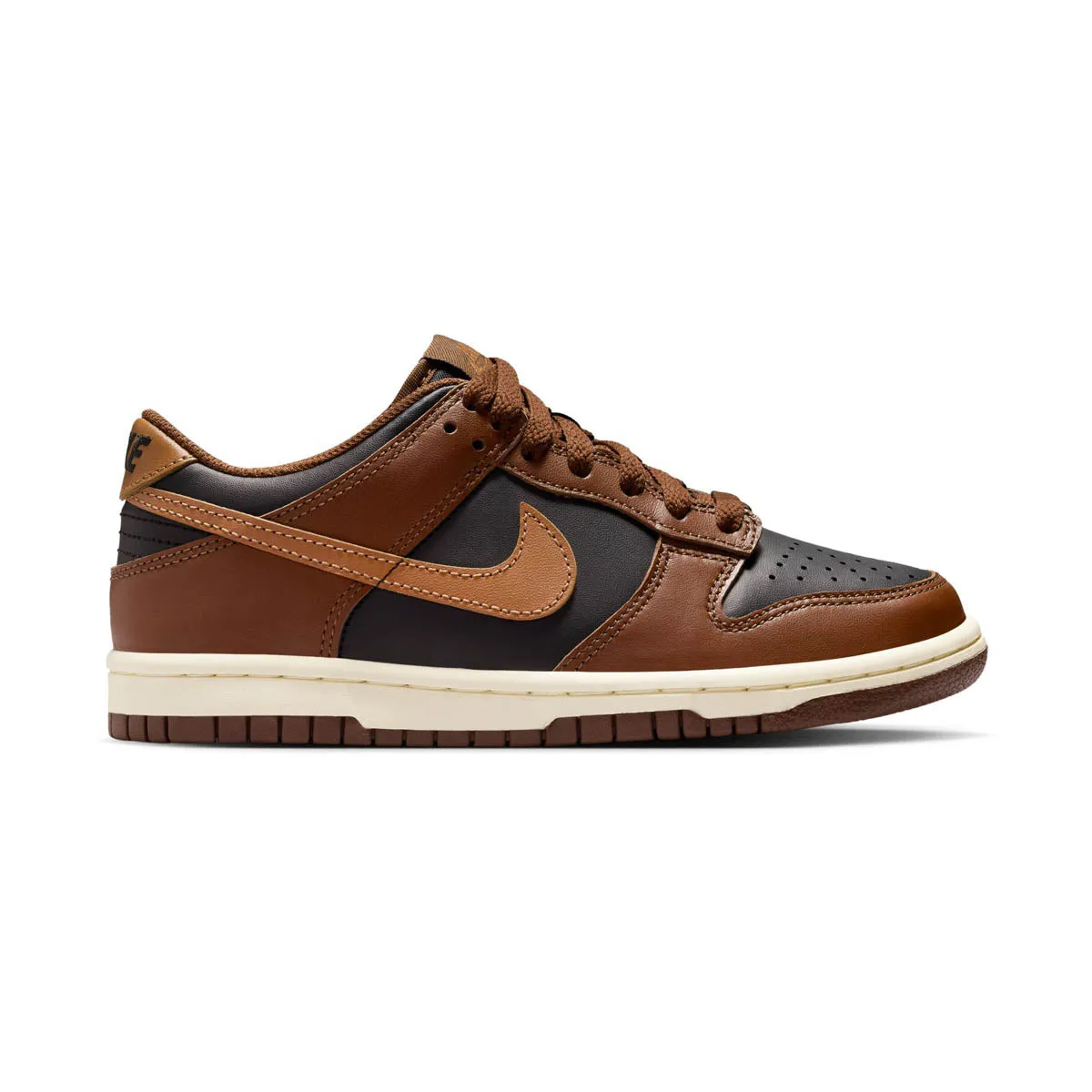 Midsole Foam Nike Dunk Low 'Brown Black' Big Kids' Shoes