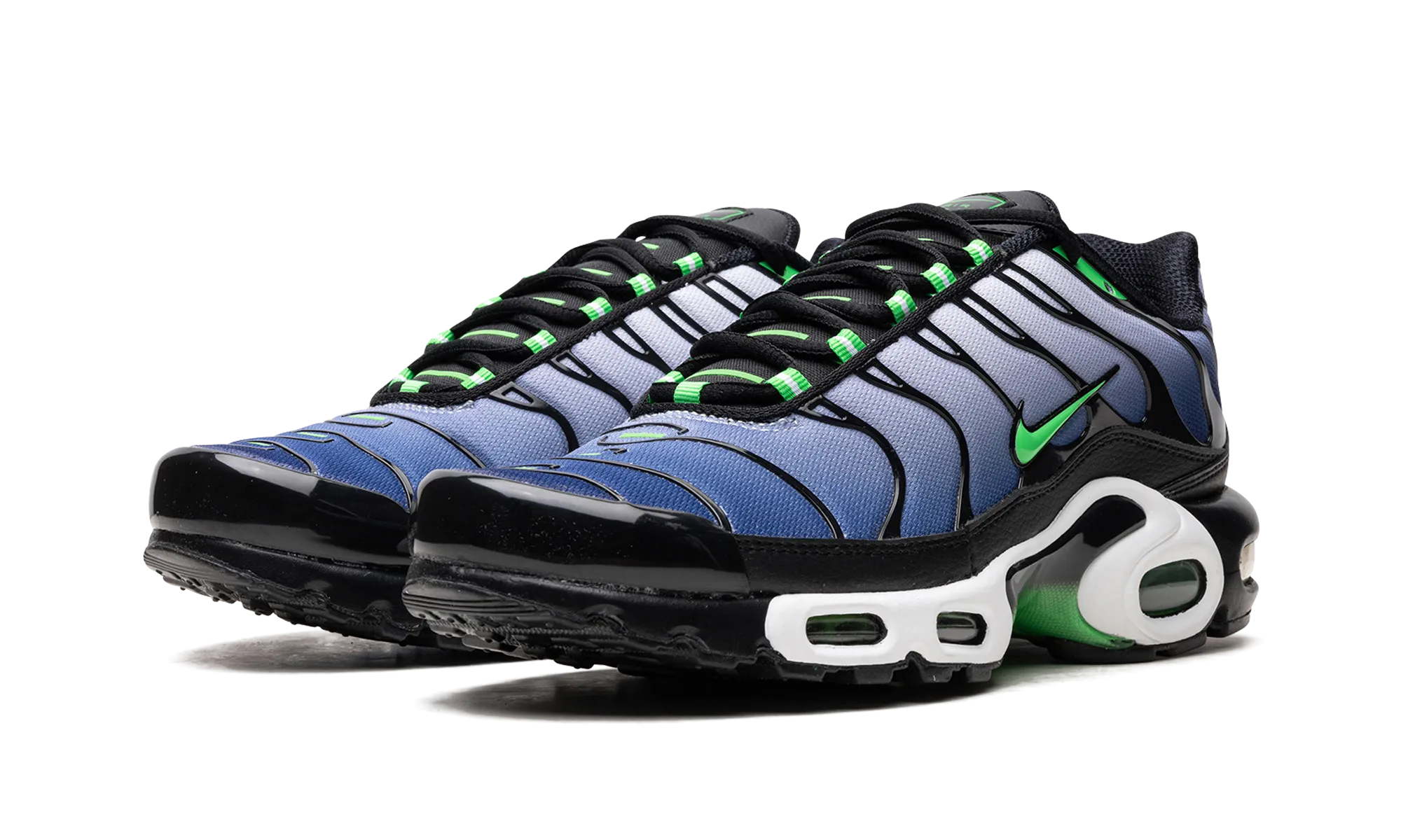 Air Max Plus "Scream Green" full - marathon shoes logo - engraved shoes