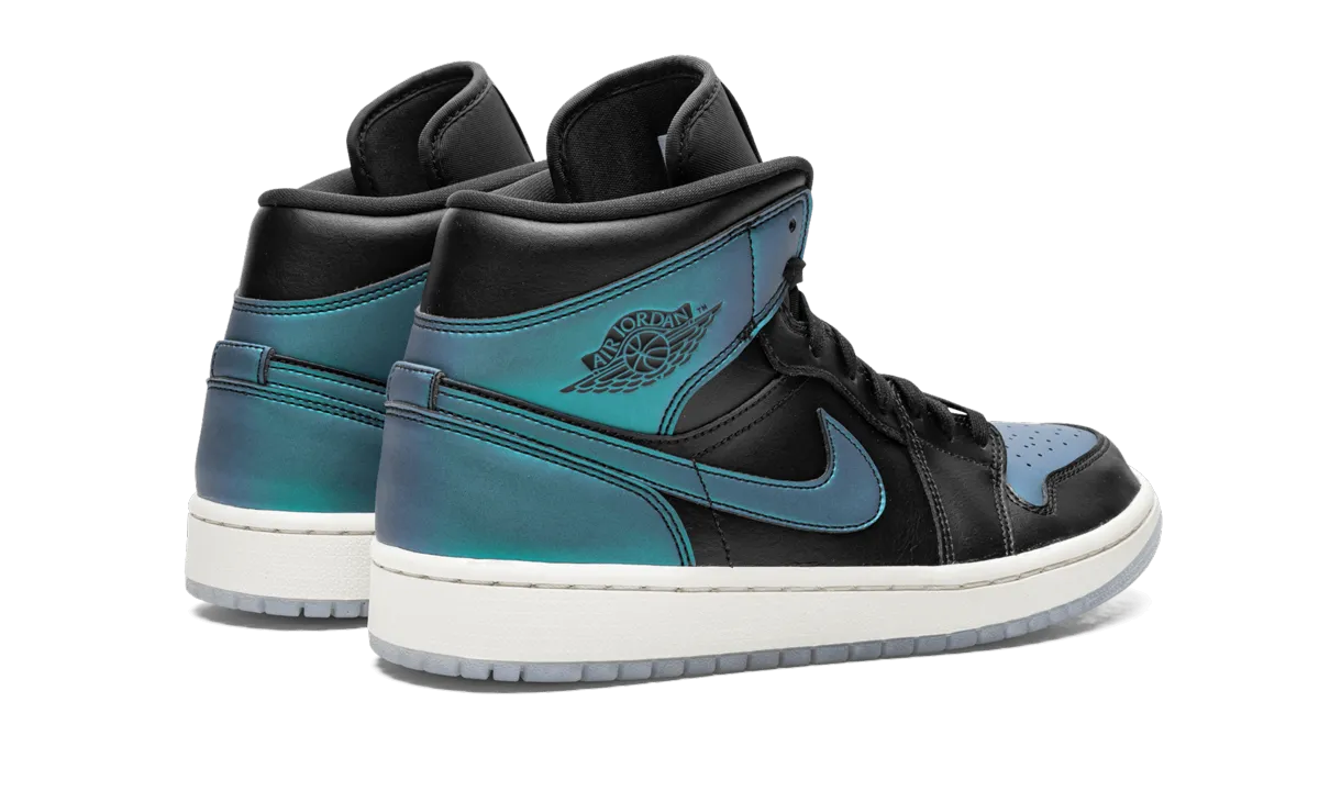 Anti Slip Tread Pattern Smart Style AIR JORDAN 1 MID WMNS "Iridescent"