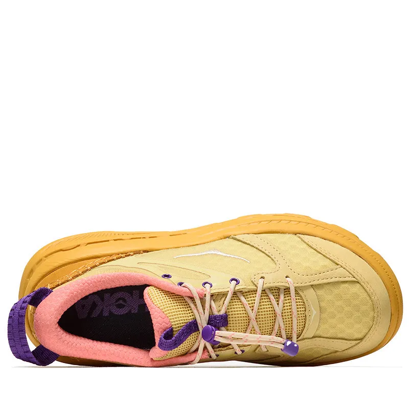 Hoka U Bondi B3LS - Flaxseed/Varsity Yellow City Stroll