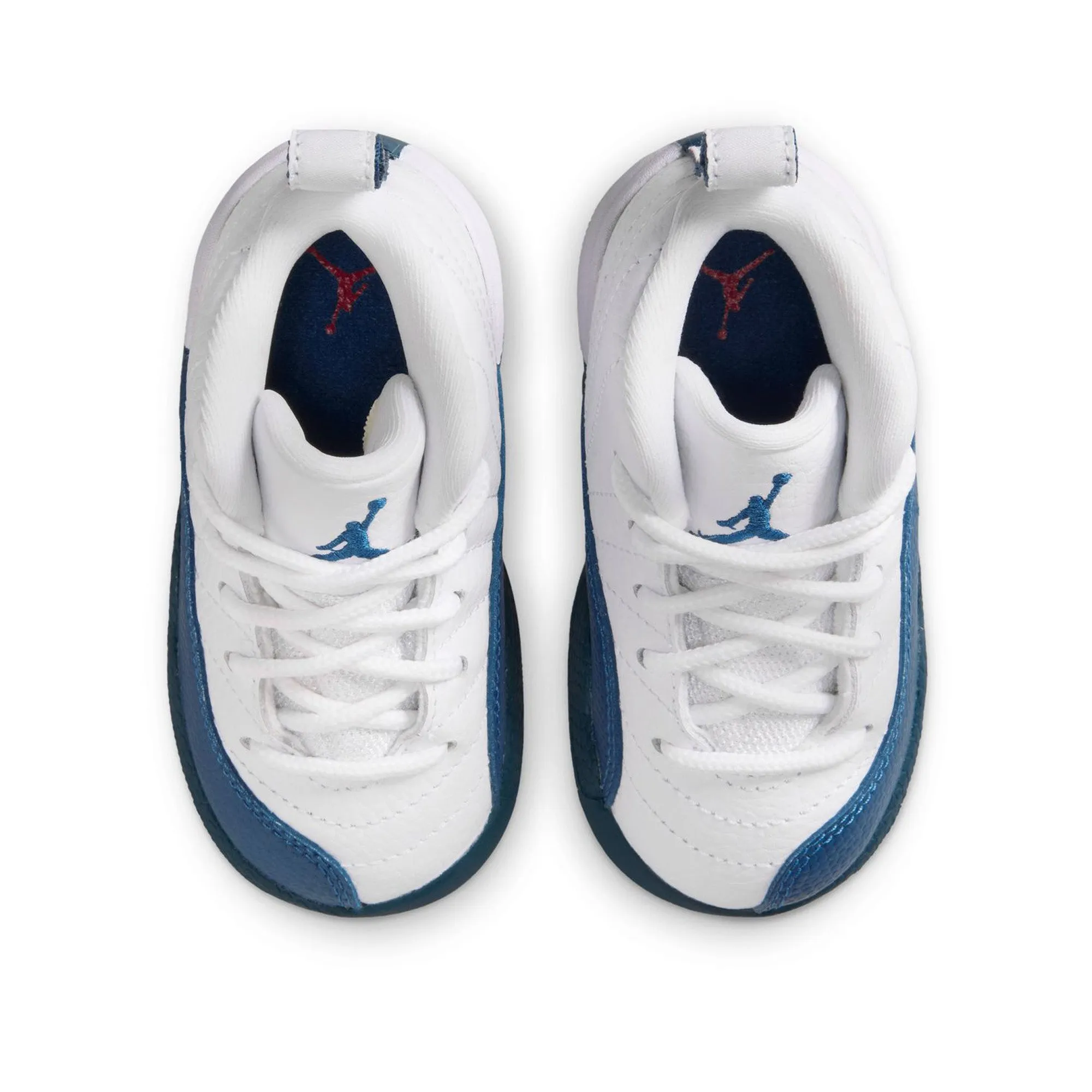 Jordan 12 Retro (TD) - White/French Blue Foam Cushioning