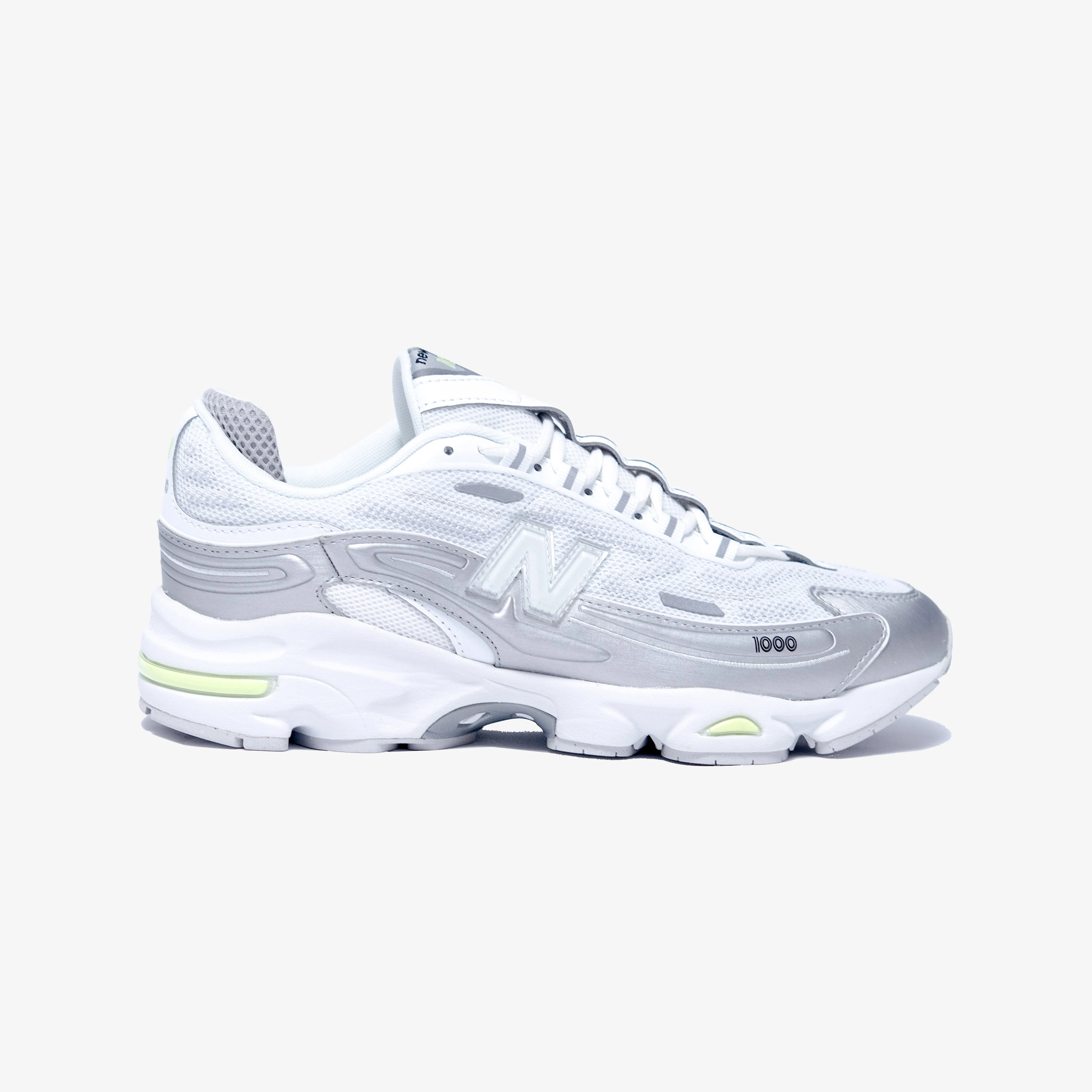 New Balance | 1000 { SILVER METALLIC/WHITE solo running Comfortable Cushion