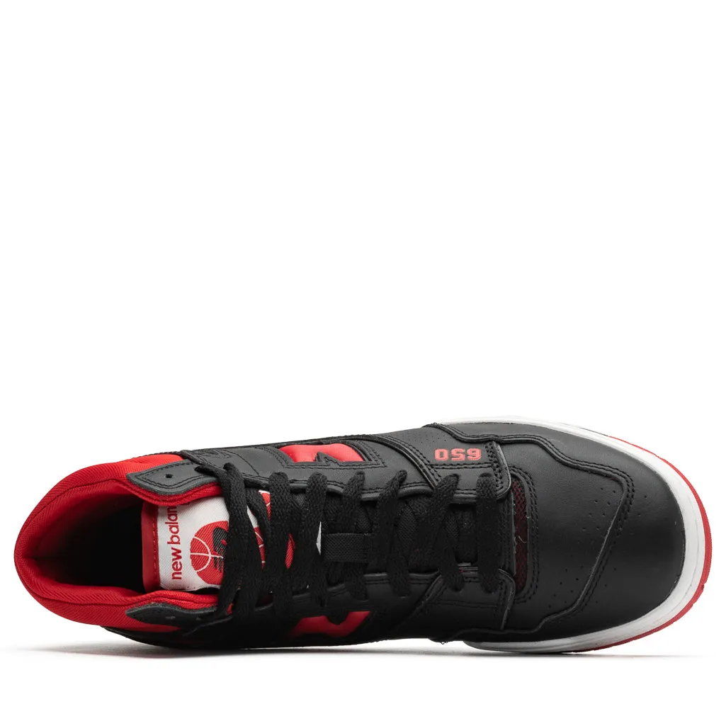 New Balance 650R - Black/Red Ortholite insole Agility Control