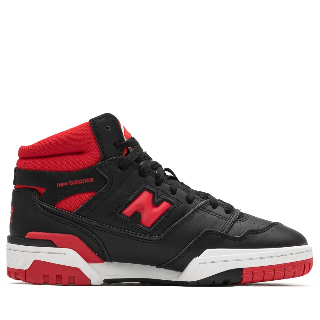 New Balance 650R - Black/Red Odor Control Tech Flexible Groove Design