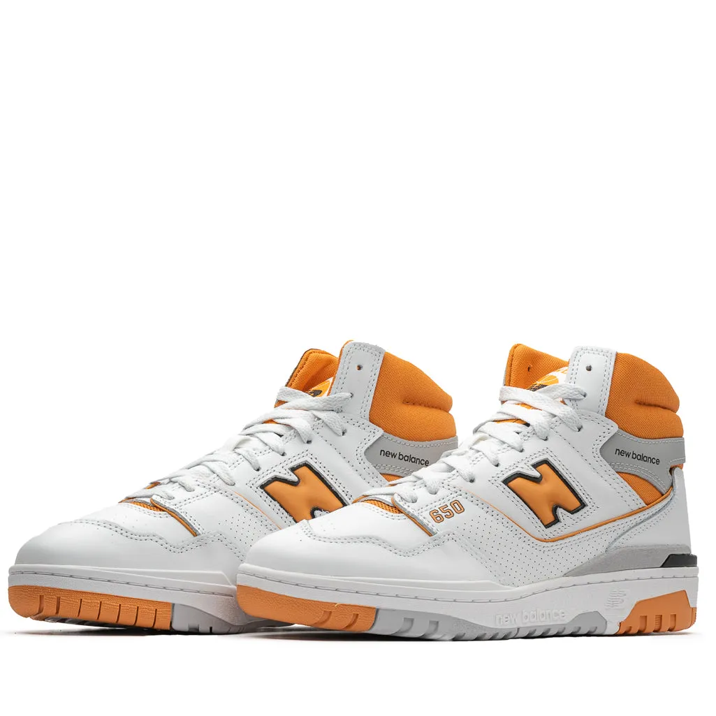 New Balance 650R - White/Canyon Flexible frame