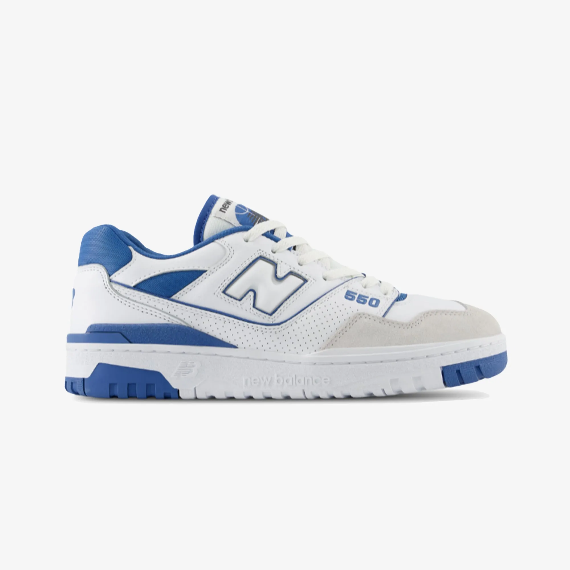 Air Circulation cork insole shoes New Balance | BB550 { WHITE/BLUE