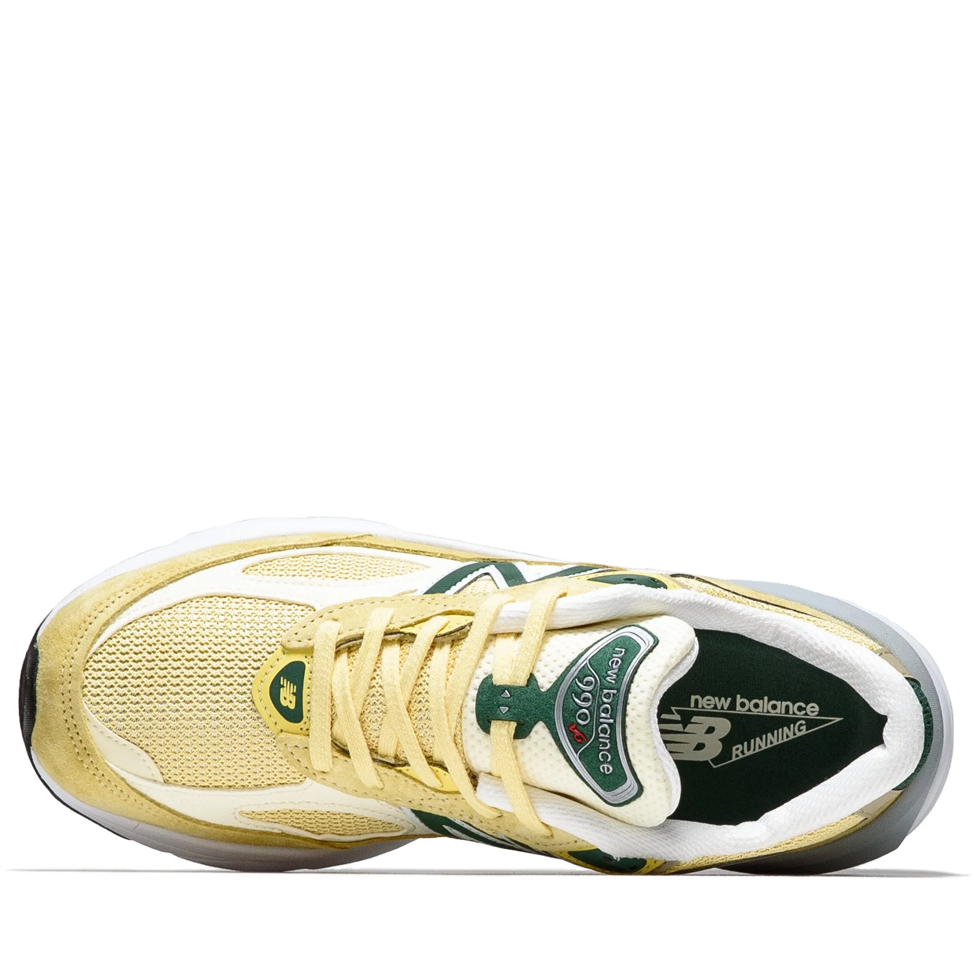 New Balance Made in USA 990v6 - Pale Yellow Anatomical Contour Footbed Rubberized Outsole