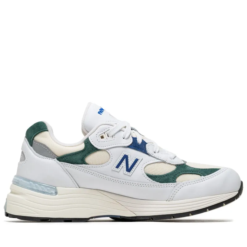 Arch Relief Ergo Frame New Balance Made In USA 992 - White/Marsh Green