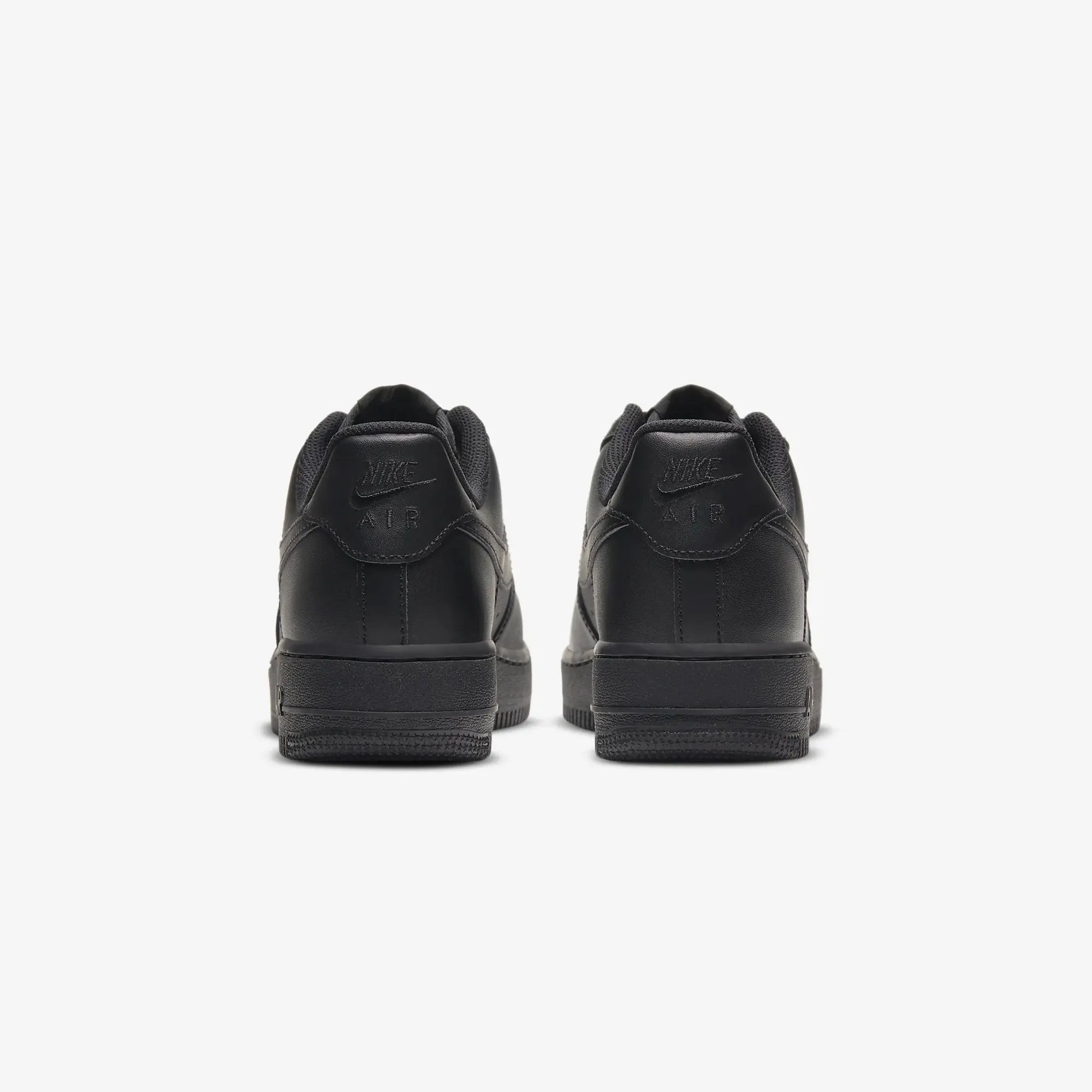 NIKE | AIR FORCE 1 '07 { BLACK/BLACK/BLACK Cushioned Heel Counter