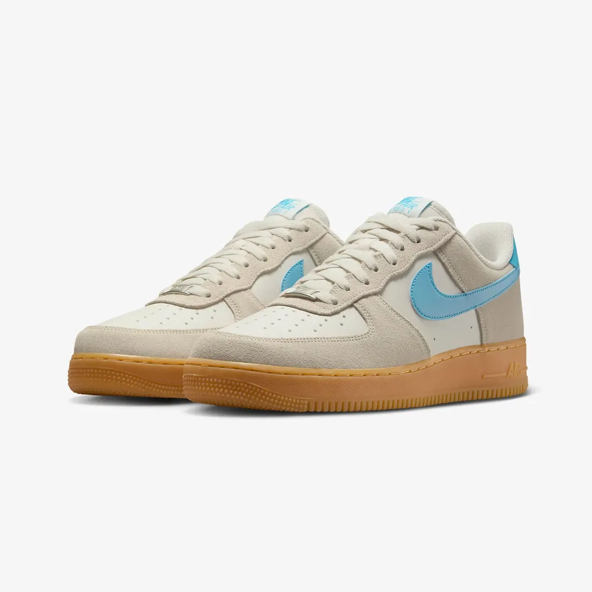 NIKE | AIR FORCE 1 '07 LV8 { PHANTOM/BALTIC BLUE-GUM YELLOW Stable Move