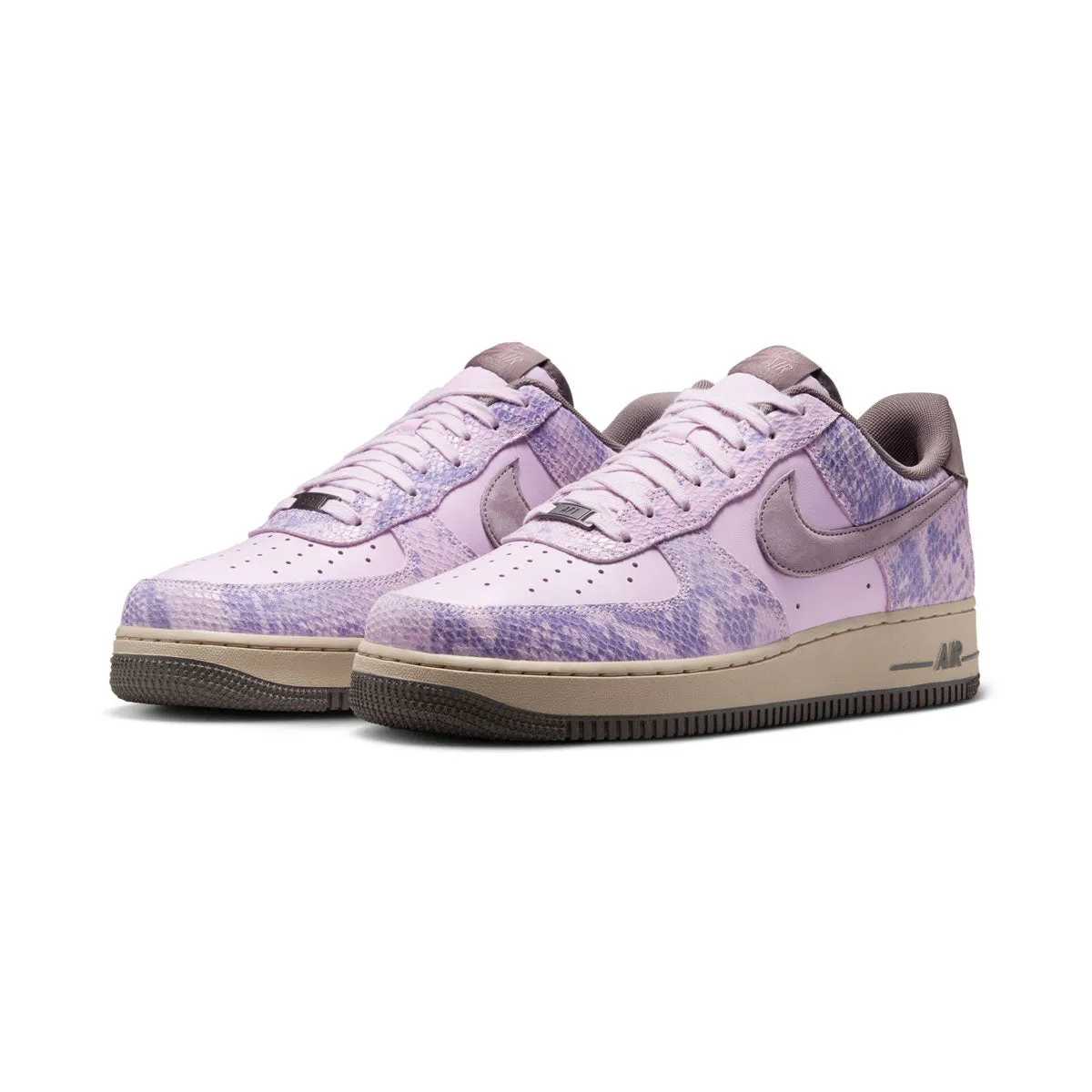 Nike Air Force 1 '07 LV8 'Purple Snakeskin' Men's Shoes Split Toe Flex Zone