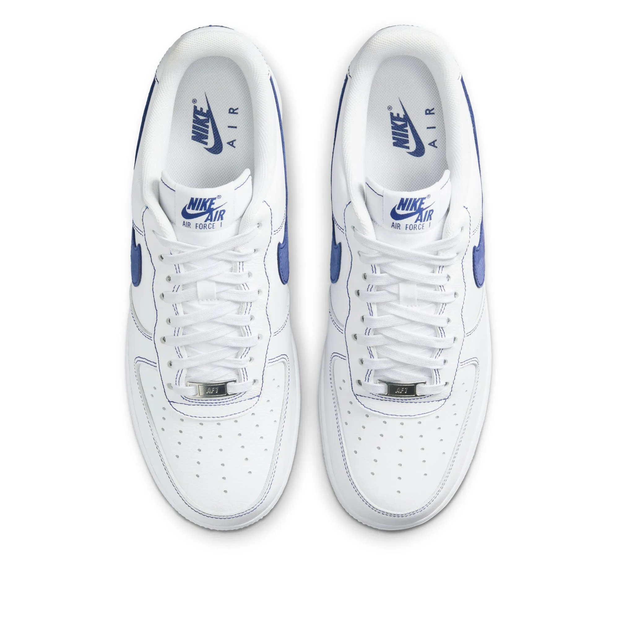 Shock Absorption Technology SoftMaterial Nike Air Force 1 '07 LV8 - White/Deep Royal Blue