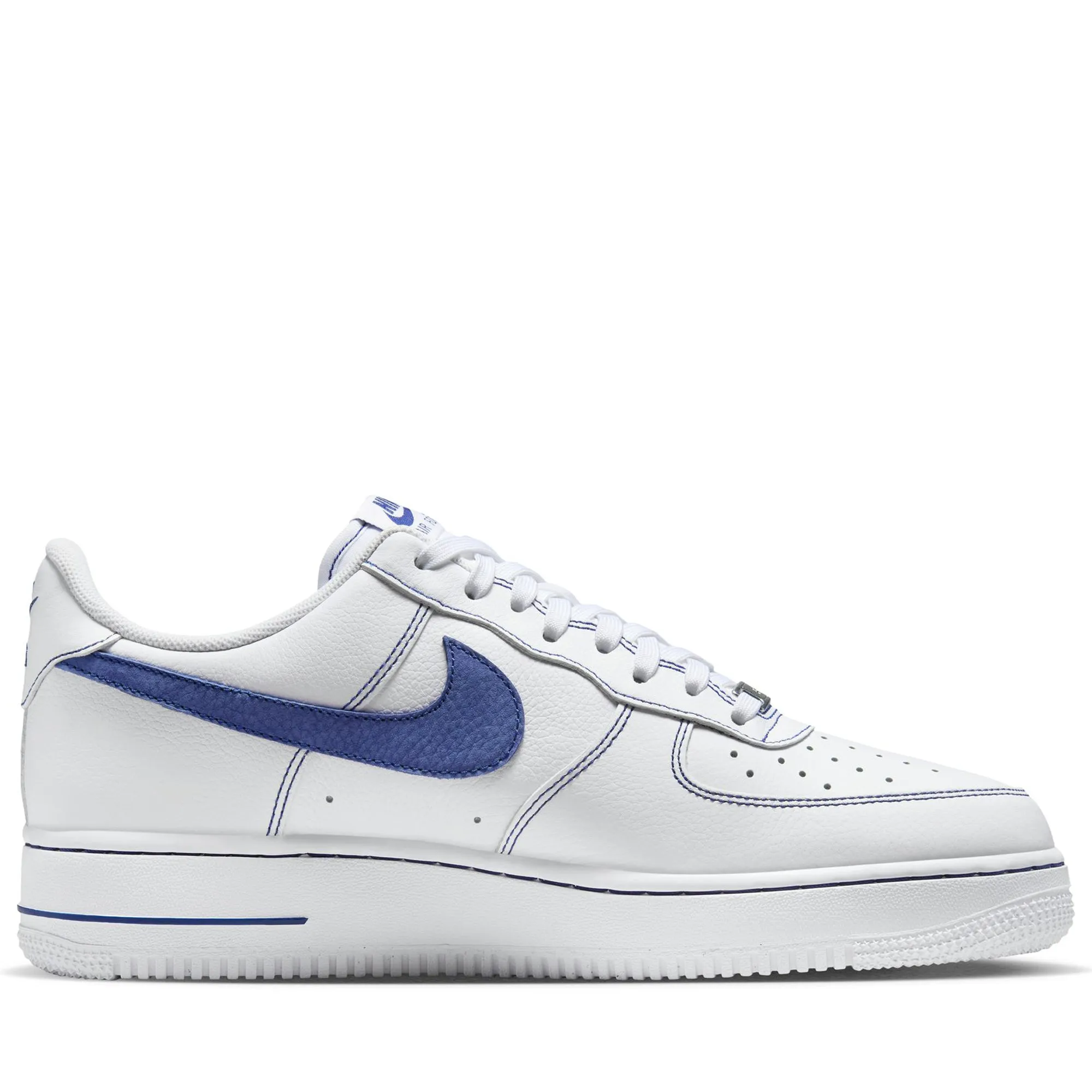 Nike Air Force 1 '07 LV8 - White/Deep Royal Blue Sneaker Discounts Running Errands