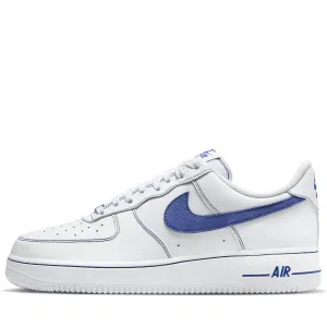 Nike Air Force 1 '07 LV8 - White/Deep Royal Blue Sturdy Outsole Enhanced Lateral Support