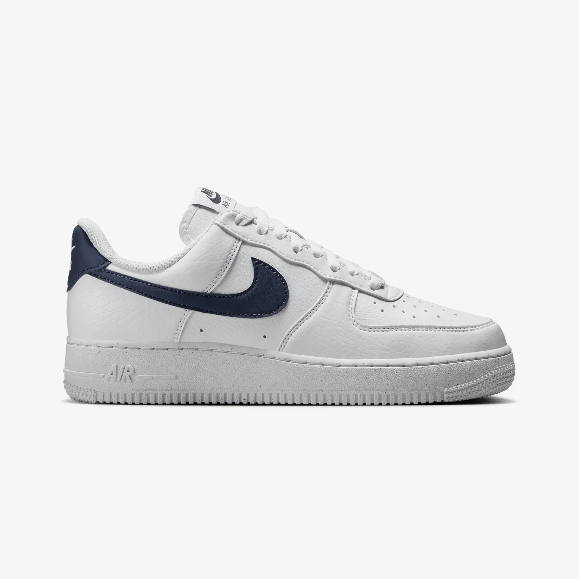 Mesh Lining Full-Support NIKE | AIR FORCE 1 '07 NEXT NATURE { WHITE/MIDNIGHT NAVY-WHITE