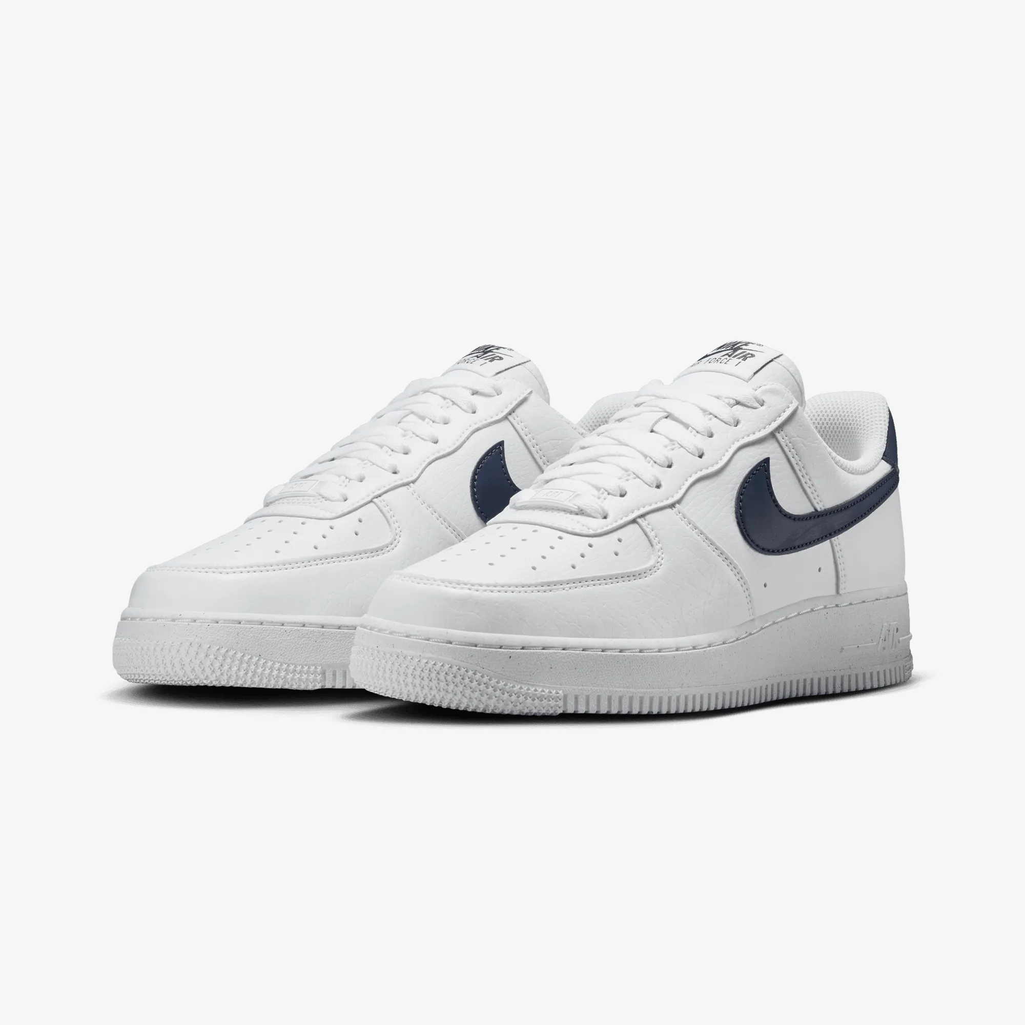 NIKE | AIR FORCE 1 '07 NEXT NATURE { WHITE/MIDNIGHT NAVY-WHITE Barefoot feel Anti Slip Heel