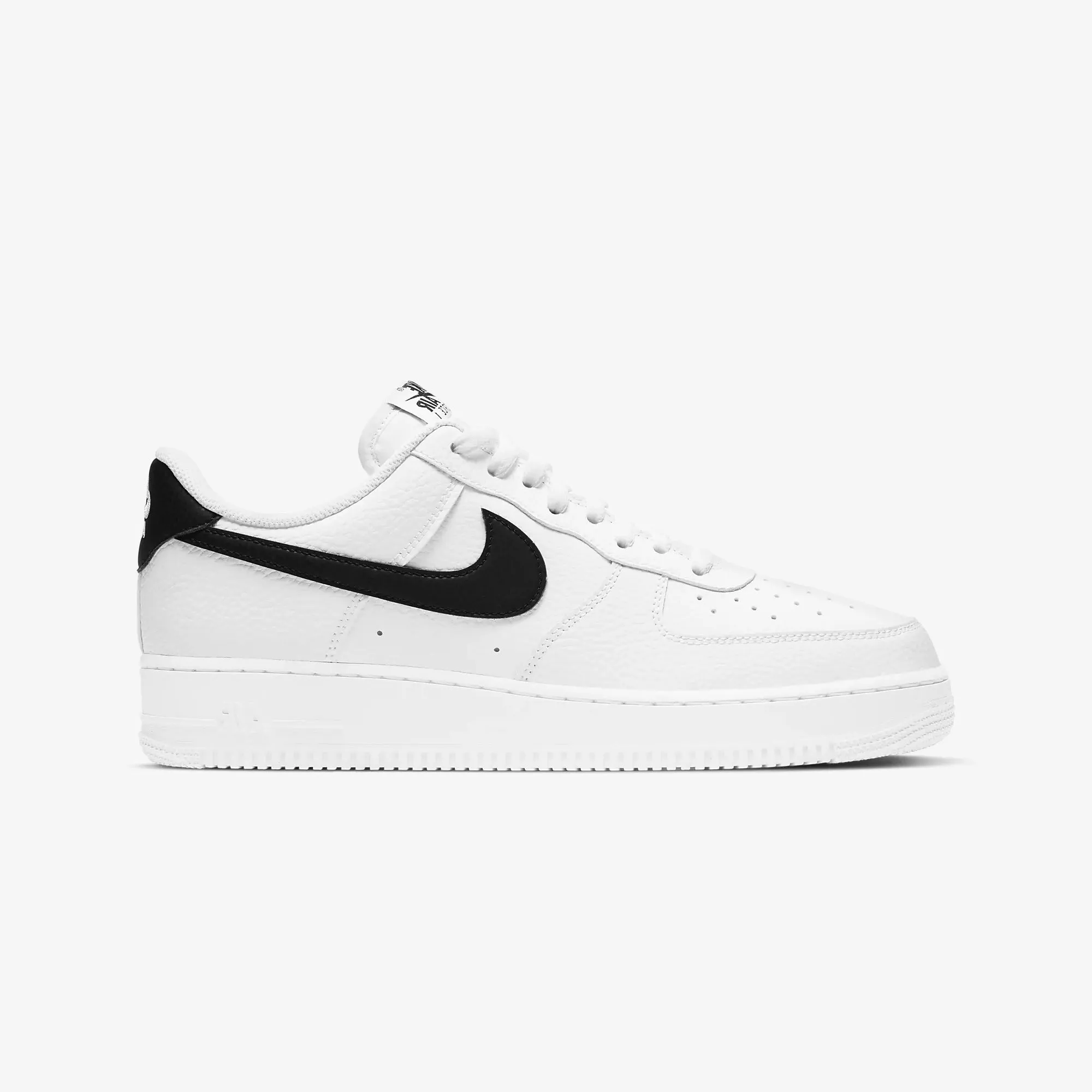Nike | AIR FORCE 1 '07 { WHITE/BLACK Core Routine Orthotic Friendly Footbed