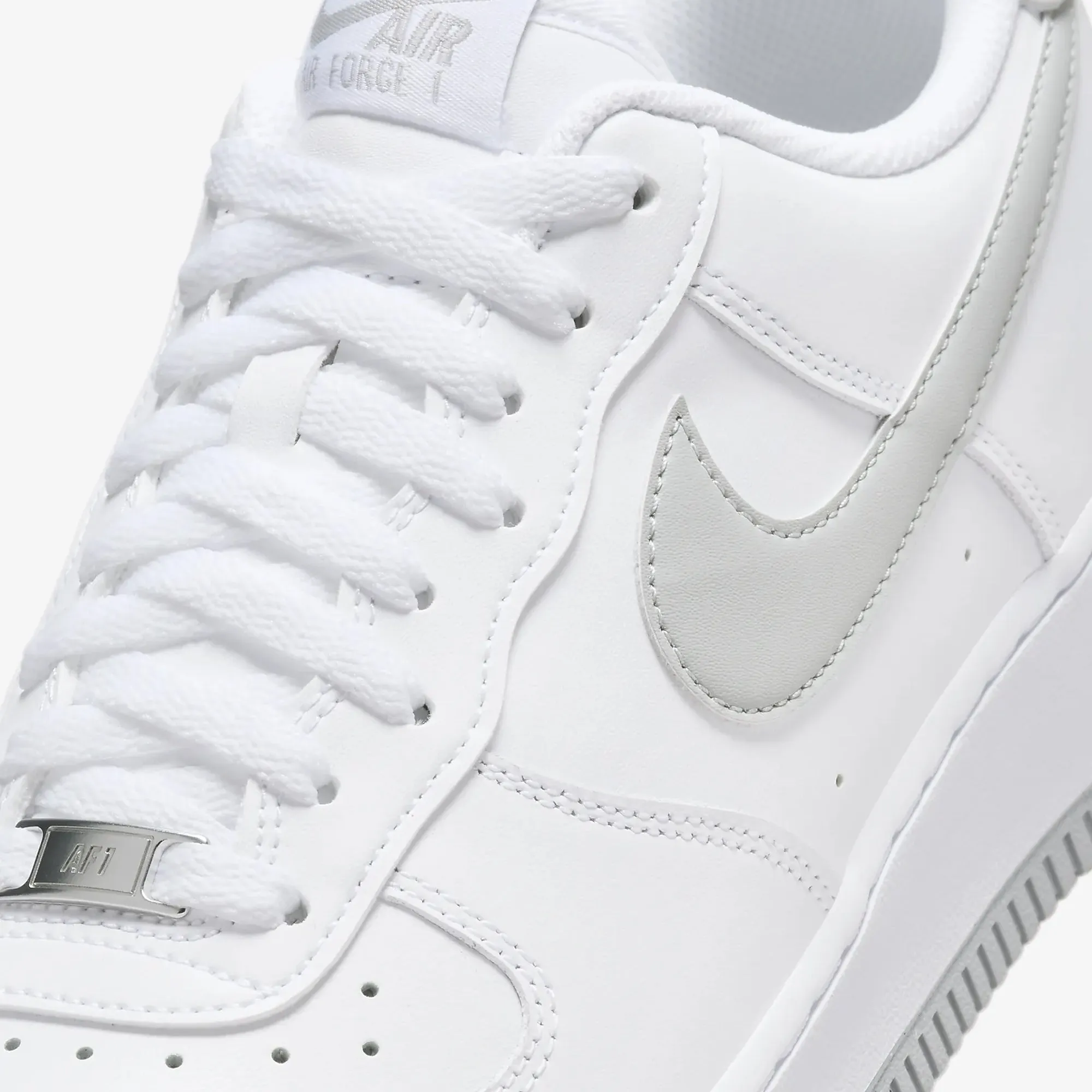 Air Circulation Nike | AIR FORCE 1 '07 { WHITE/LT SMOKE GREY-WHITE