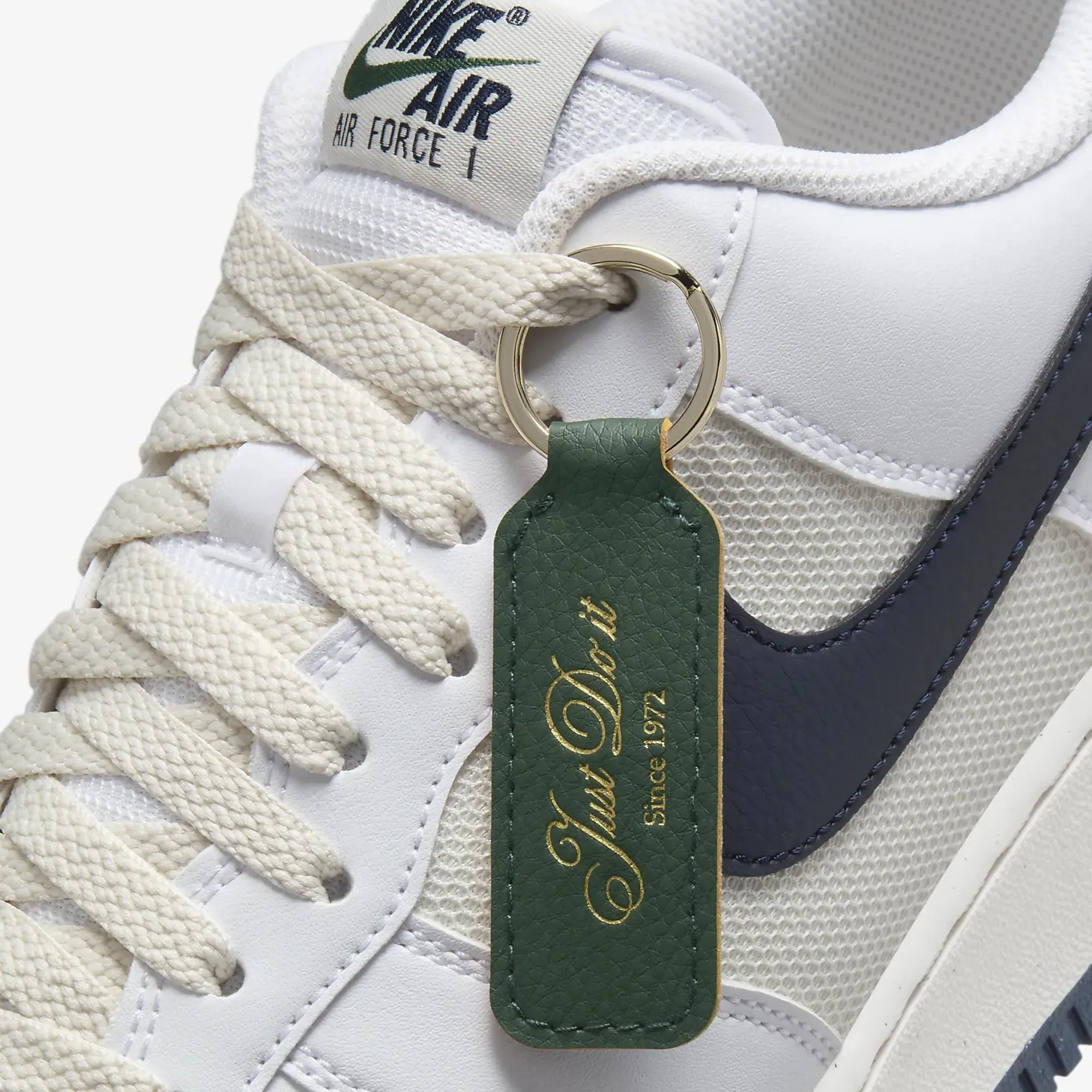 Nike | AIR FORCE 1 '07 { WHITE/OBSIDIAN-FIR-PHANTOM All-Round Wear Street Mode