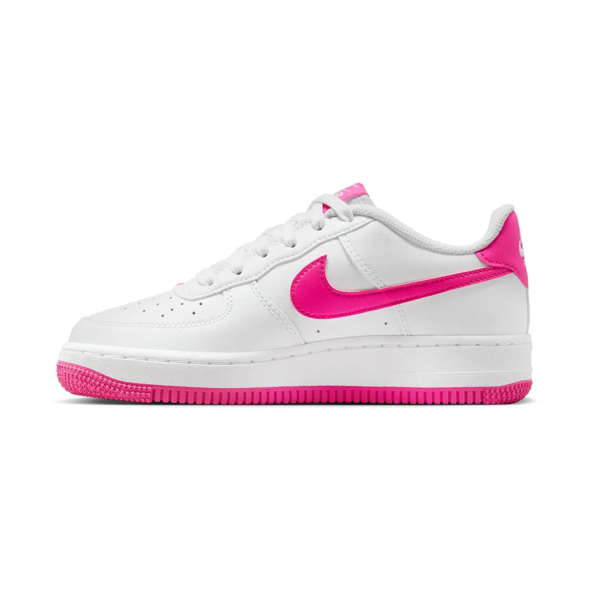 Nike Air Force 1 'Laser Fuchsia' Little/Big Kids' Shoes Active Wear Slip Guard
