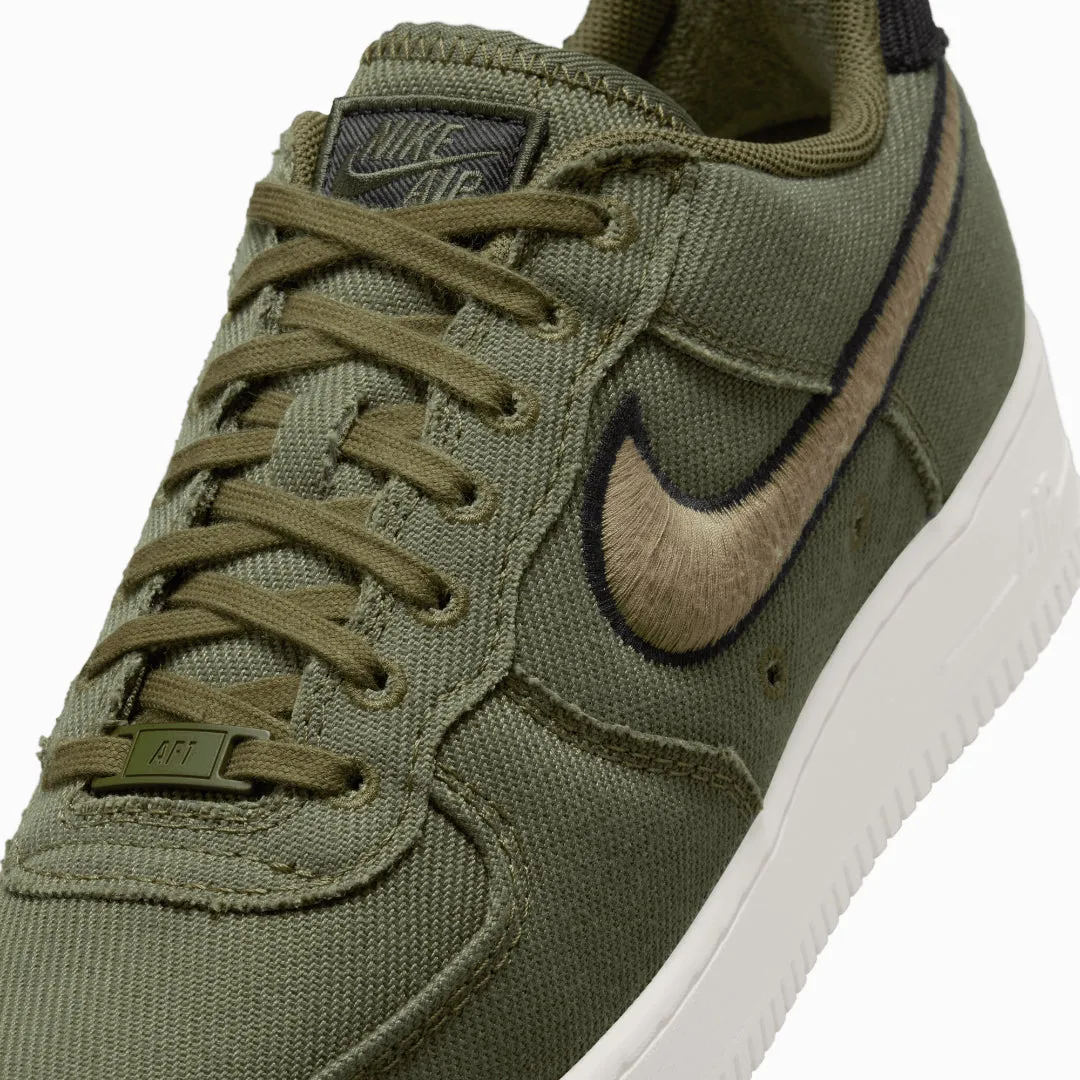 NIKE | AIR FORCE 1 LOW CANVAS { ARMY OLIVE/MATTE OLIVE-PHANTOM-BLACK Lightweight Build Zero Break In Comfort