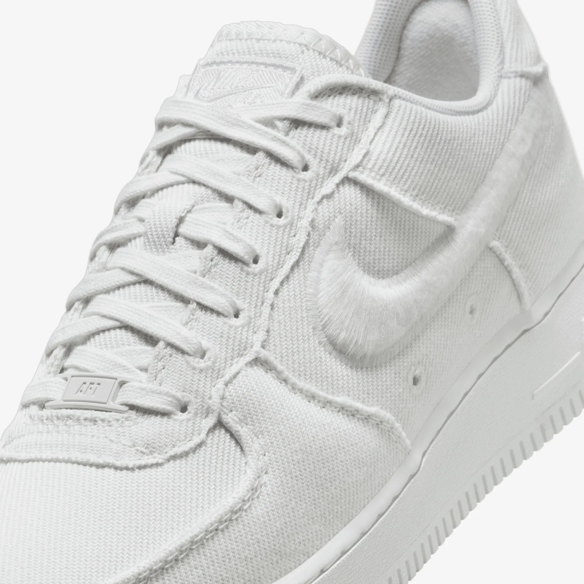 understated look All-Weather Wear NIKE | AIR FORCE 1 LOW CANVAS { SUMMIT WHITE/SUMMIT WHITE