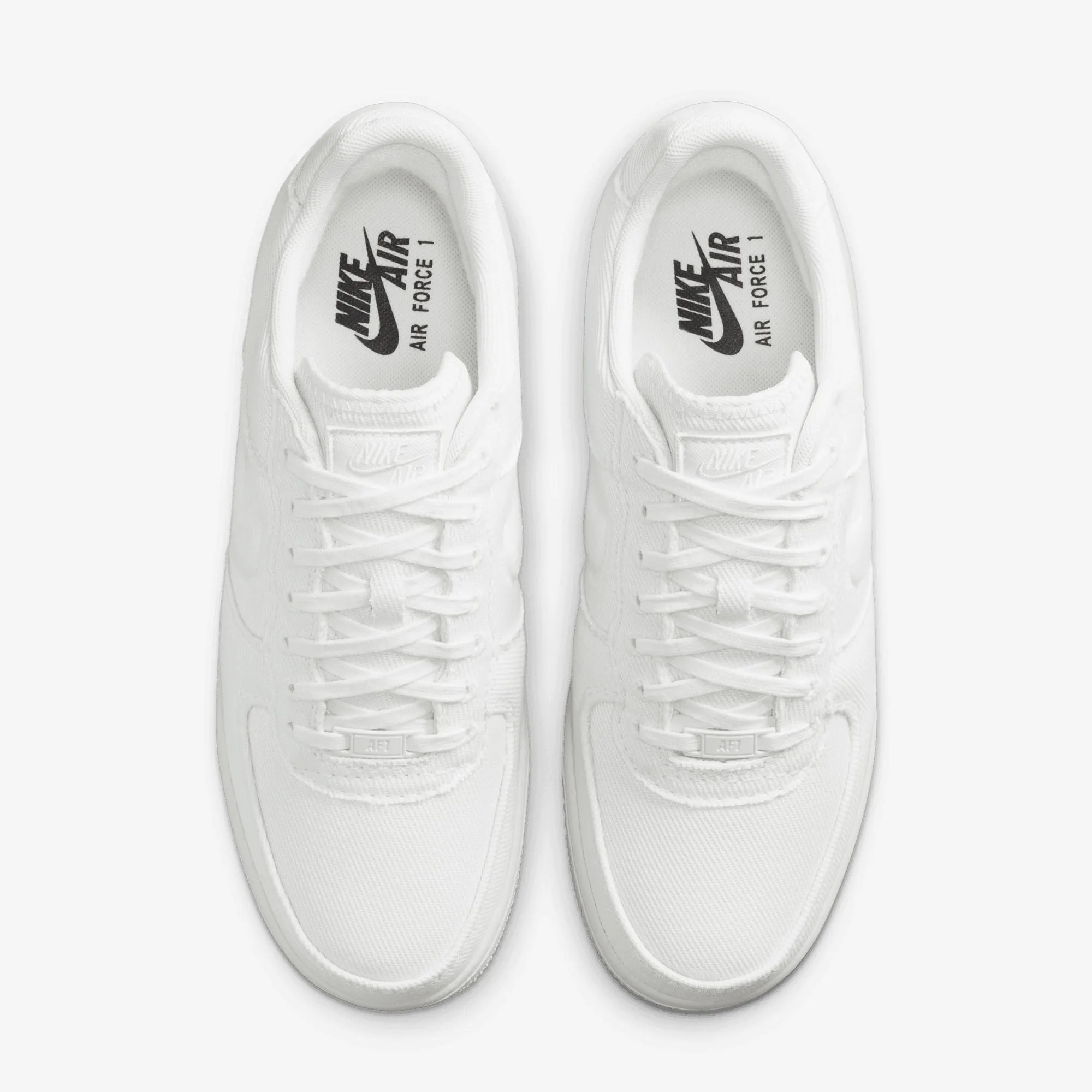 NIKE | AIR FORCE 1 LOW CANVAS { SUMMIT WHITE/SUMMIT WHITE Light Framework Abrasion Pads