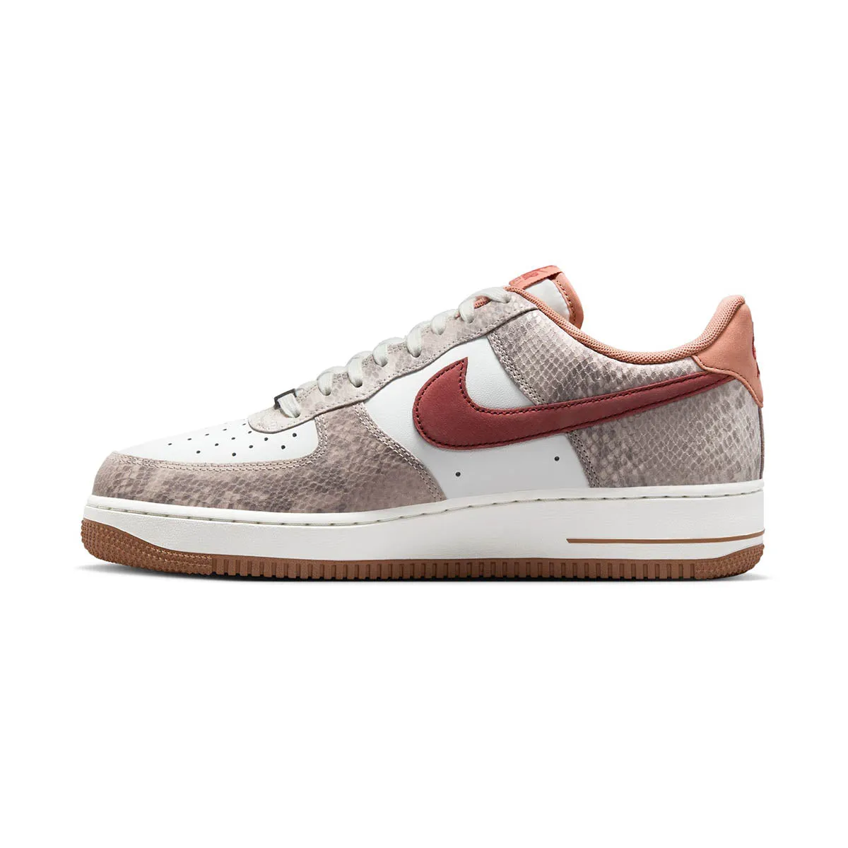 Heel Counter Support ventilation channels Nike Air Force 1 Low 'Canyon Rust Snakeskin' Men's Shoes