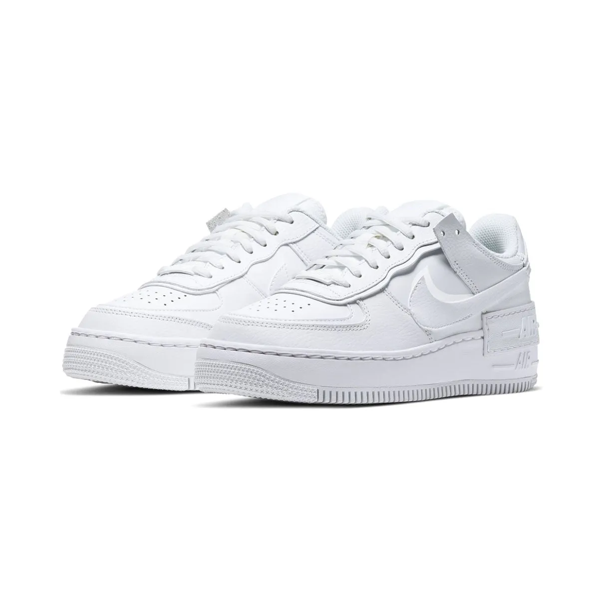Nike Air Force 1 Shadow 'Triple White' Women's Shoes Balanced Frame